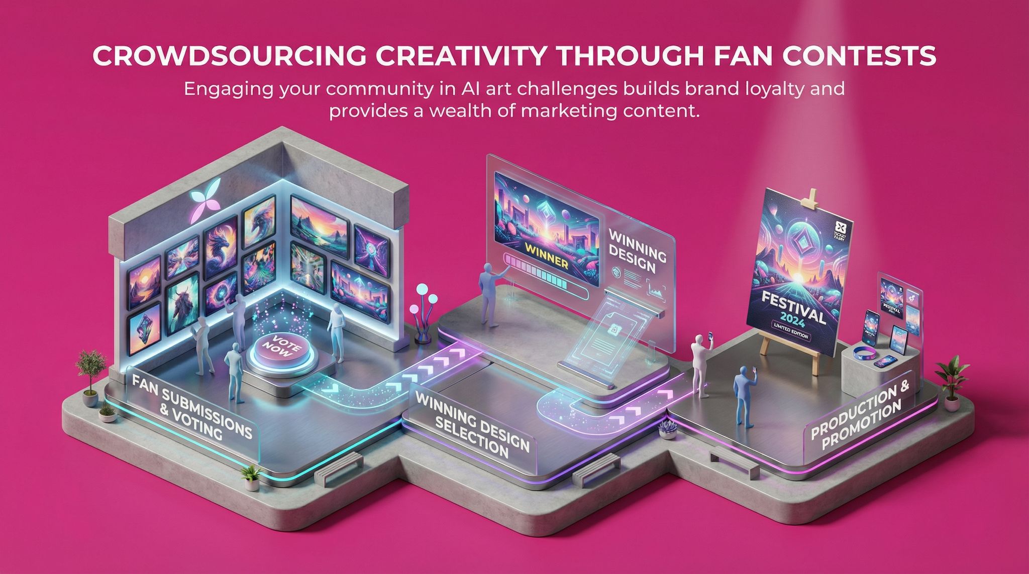 Crowdsourcing Creativity through Fan Contests