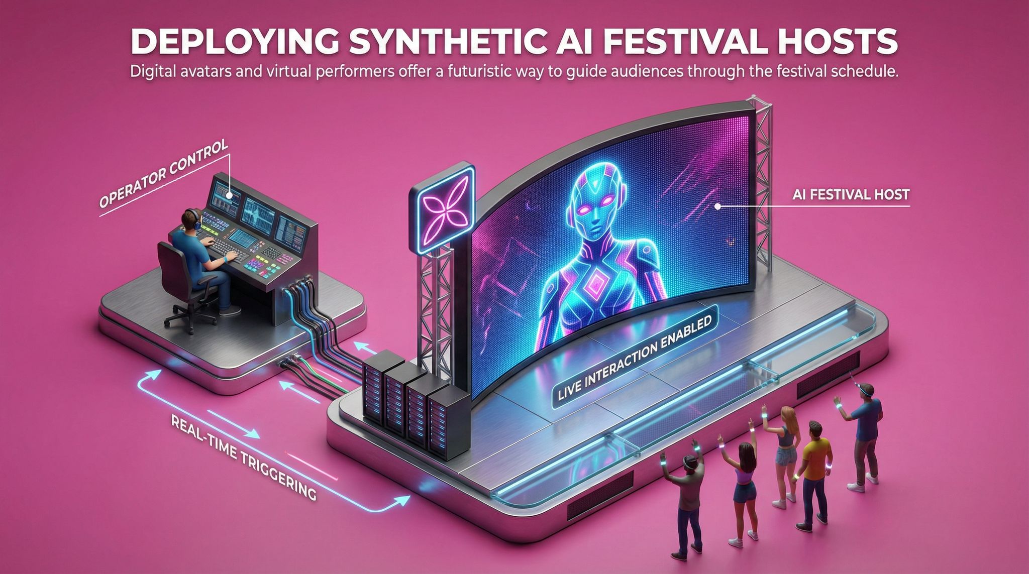 Deploying Synthetic AI Festival Hosts