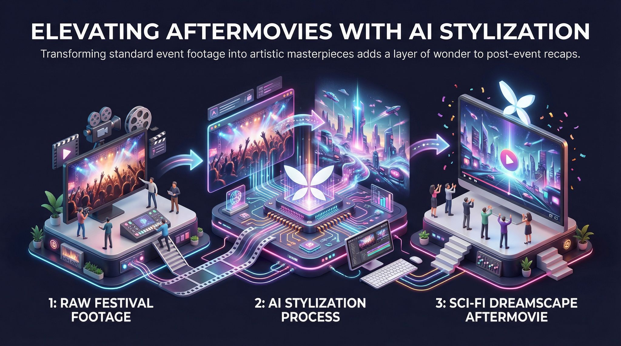 Elevating Aftermovies with AI Stylization