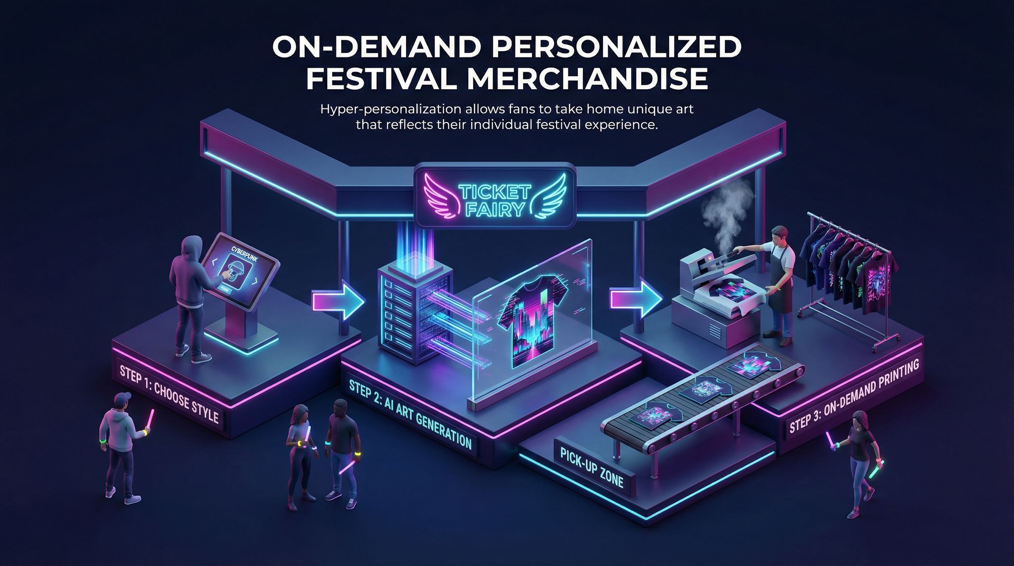 On-Demand Personalized Festival Merchandise