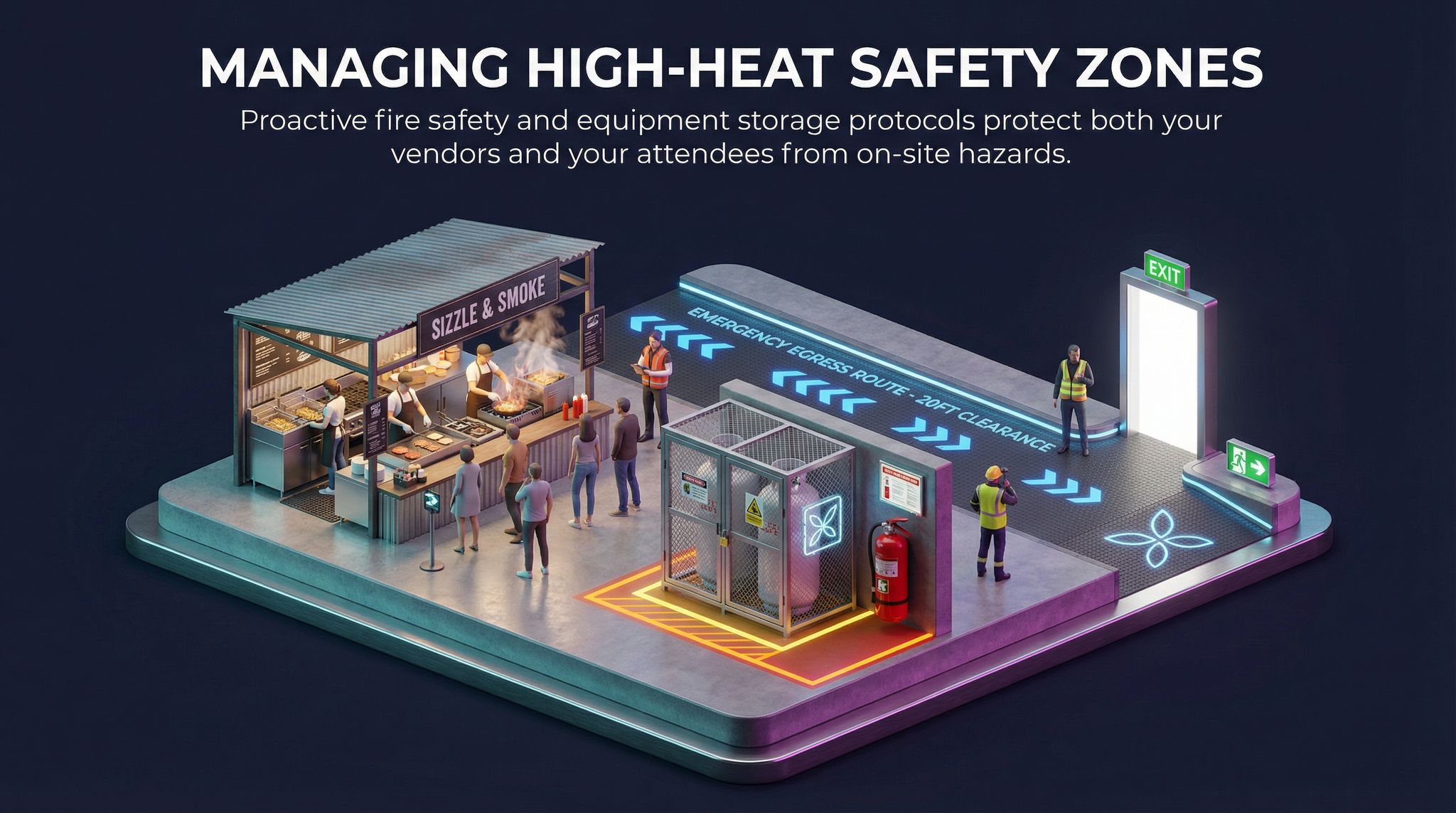 Managing High-Heat Safety Zones
