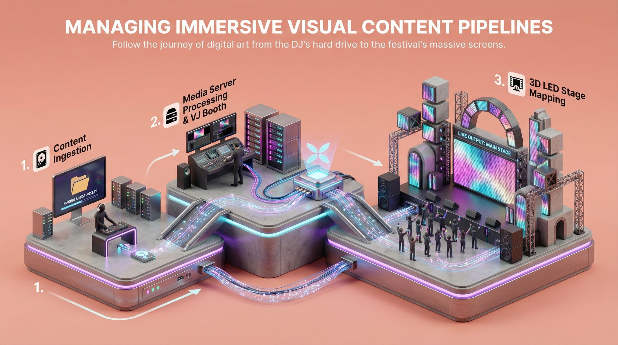 Managing Immersive Visual Content Pipelines
