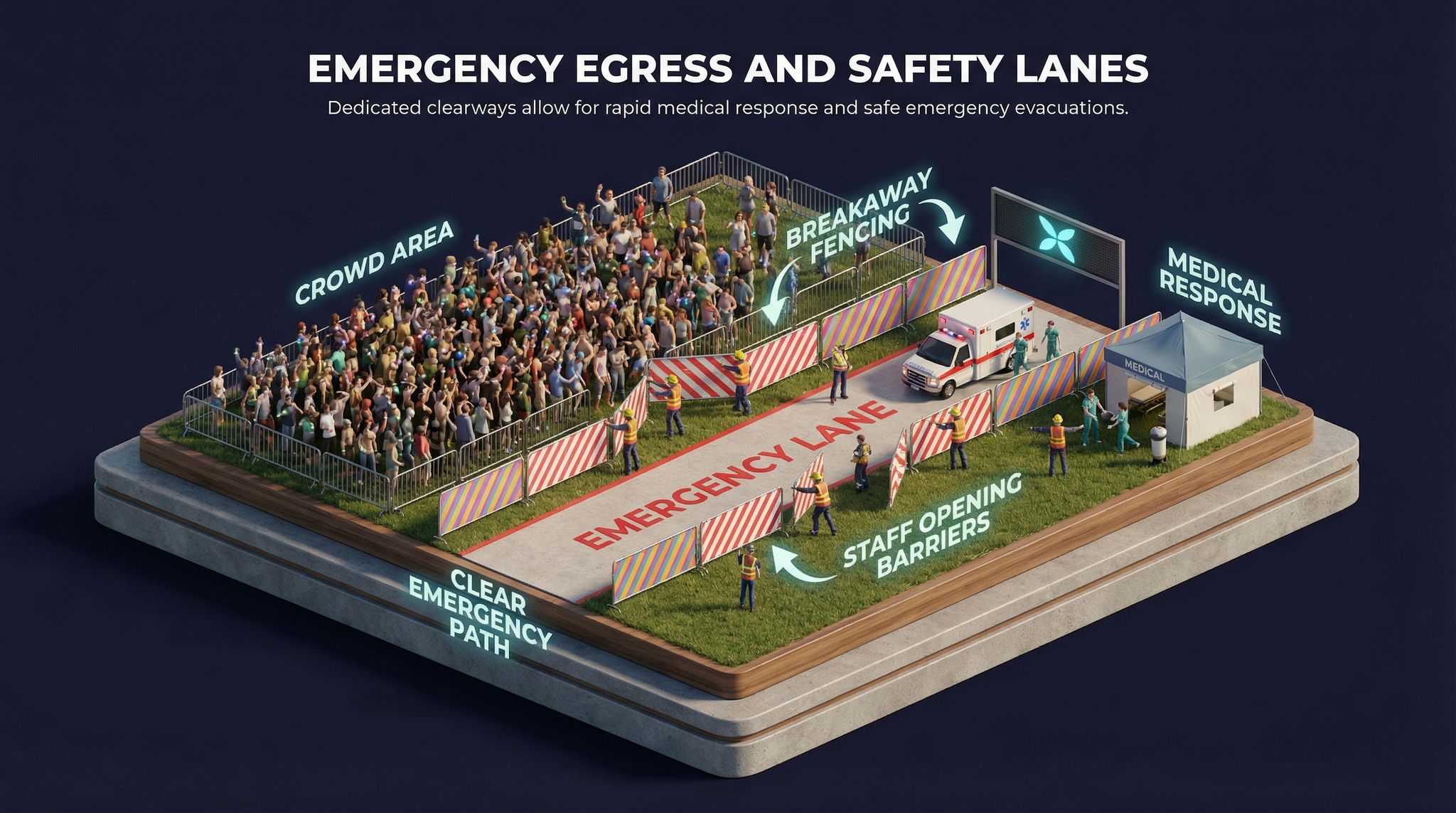 Emergency Egress and Safety Lanes