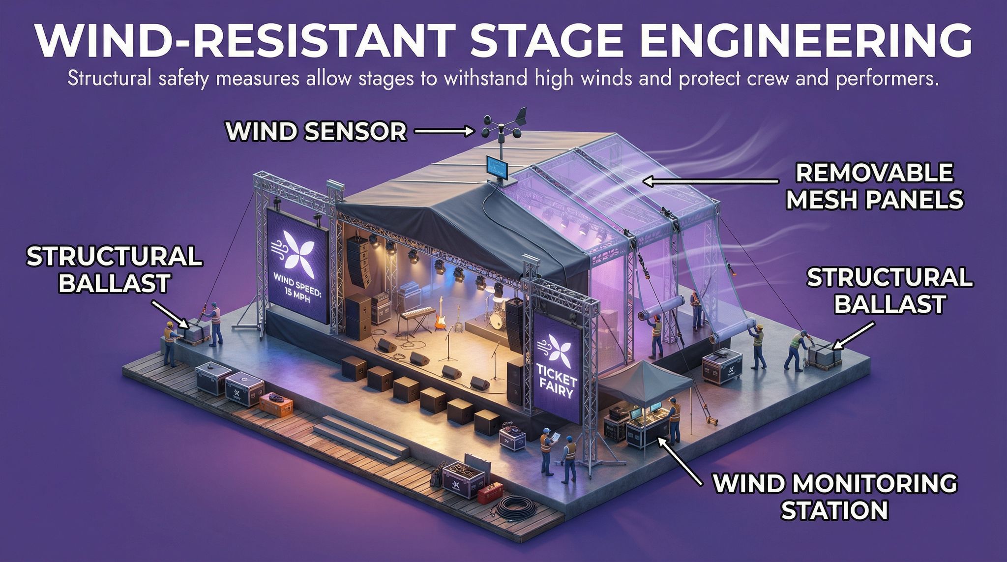 Wind-Resistant Stage Engineering