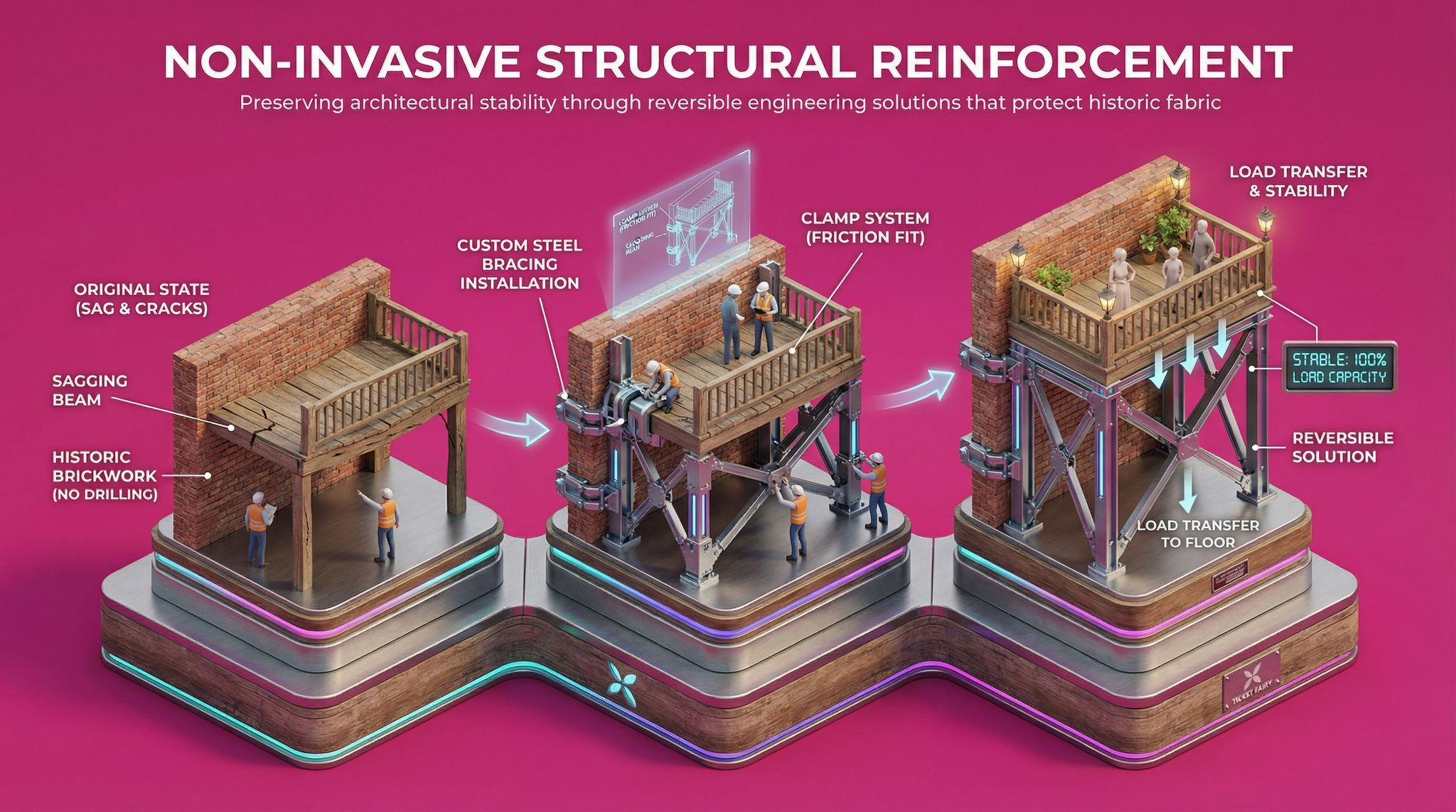 Non-Invasive Structural Reinforcement