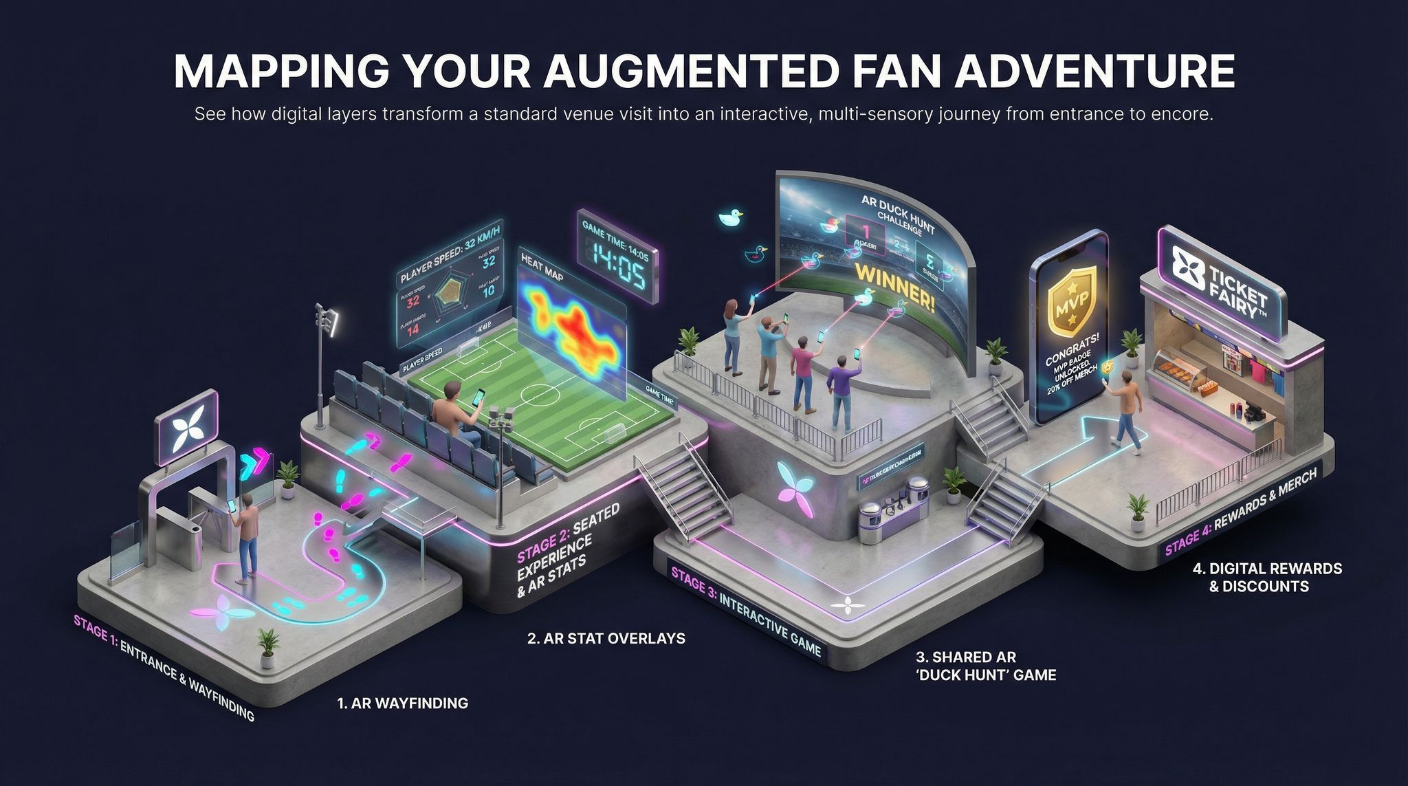 Mapping Your Augmented Fan Adventure
