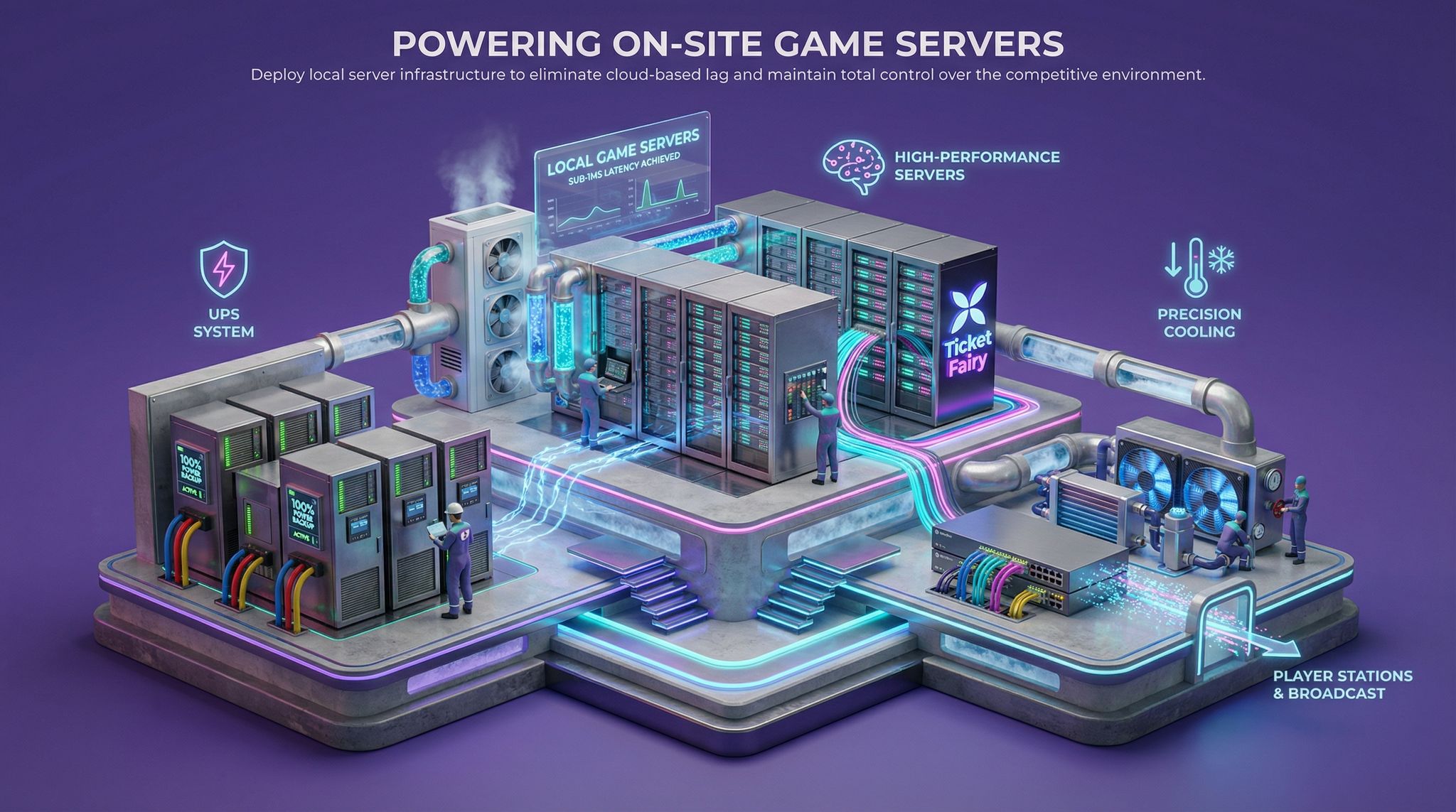 Powering On-Site Game Servers