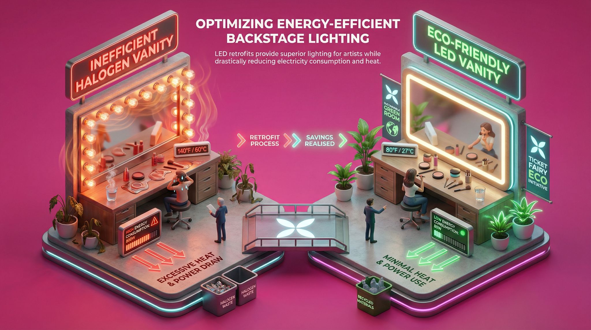 Optimizing Energy-Efficient Backstage Lighting