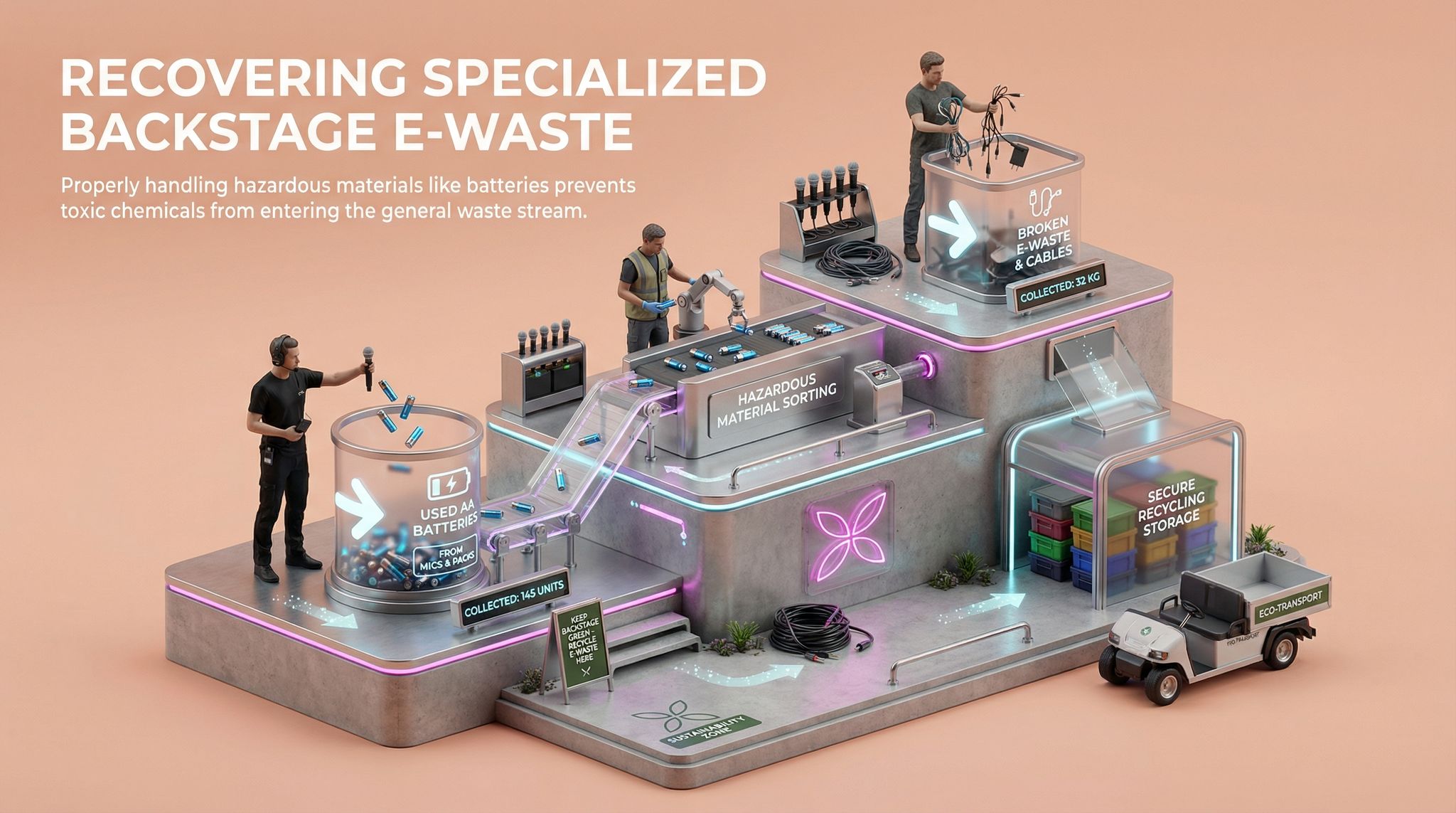 Recovering Specialized Backstage E-Waste