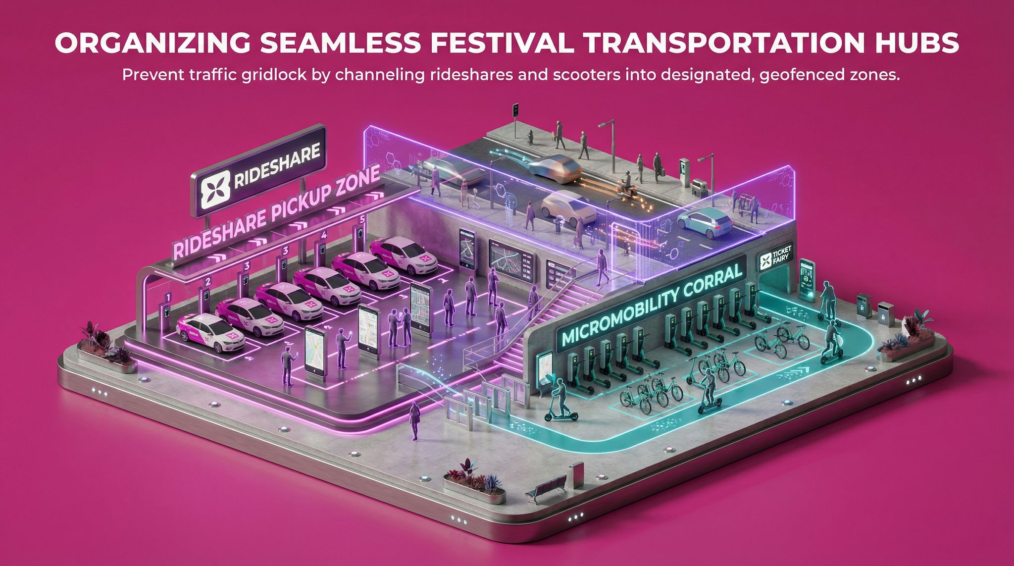 Organizing Seamless Festival Transportation Hubs
