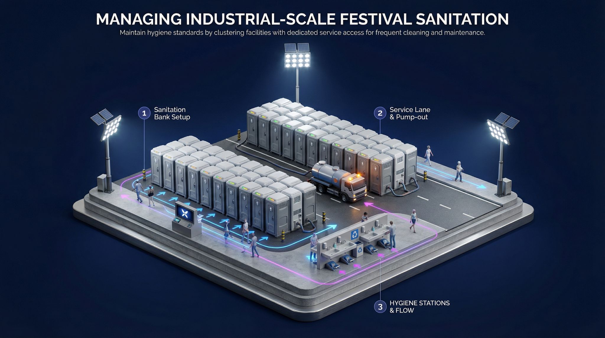 Managing Industrial-Scale Festival Sanitation