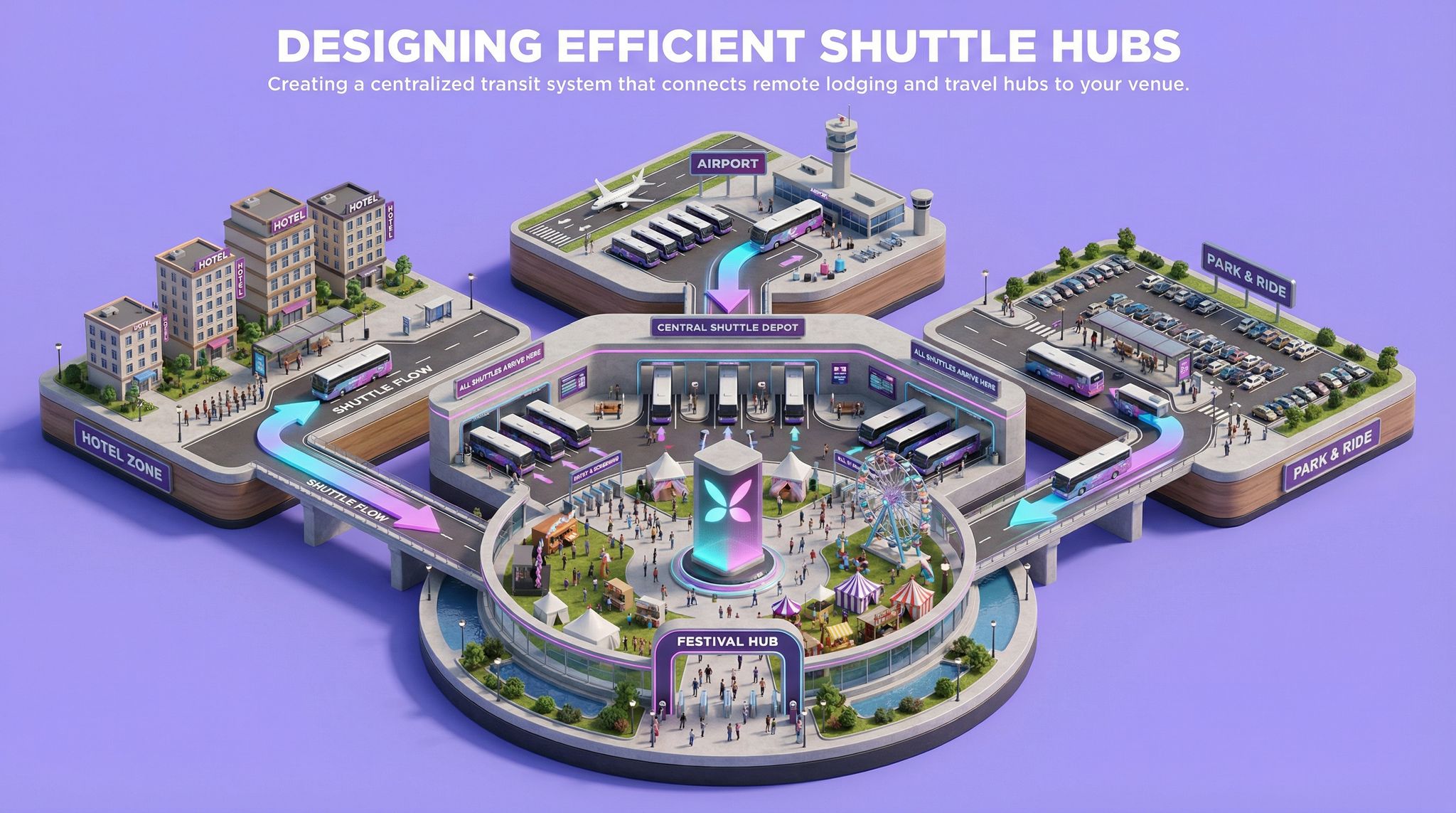 Designing Efficient Shuttle Hubs