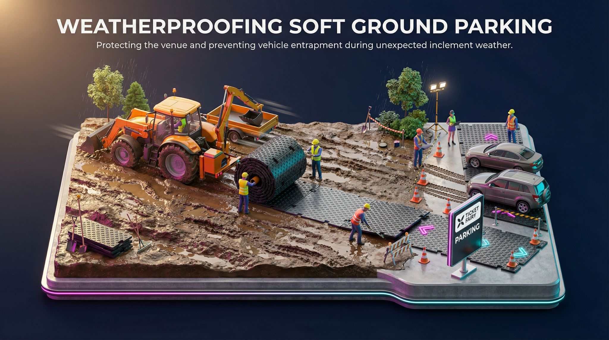 Weatherproofing Soft Ground Parking