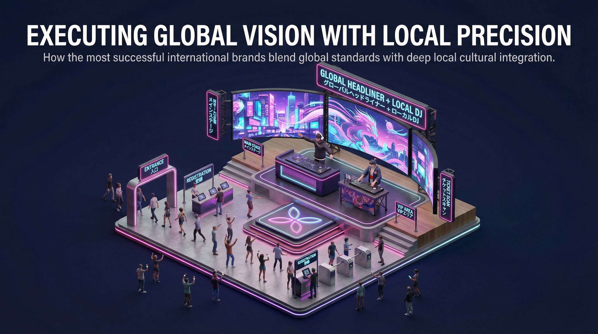 Executing Global Vision with Local Precision