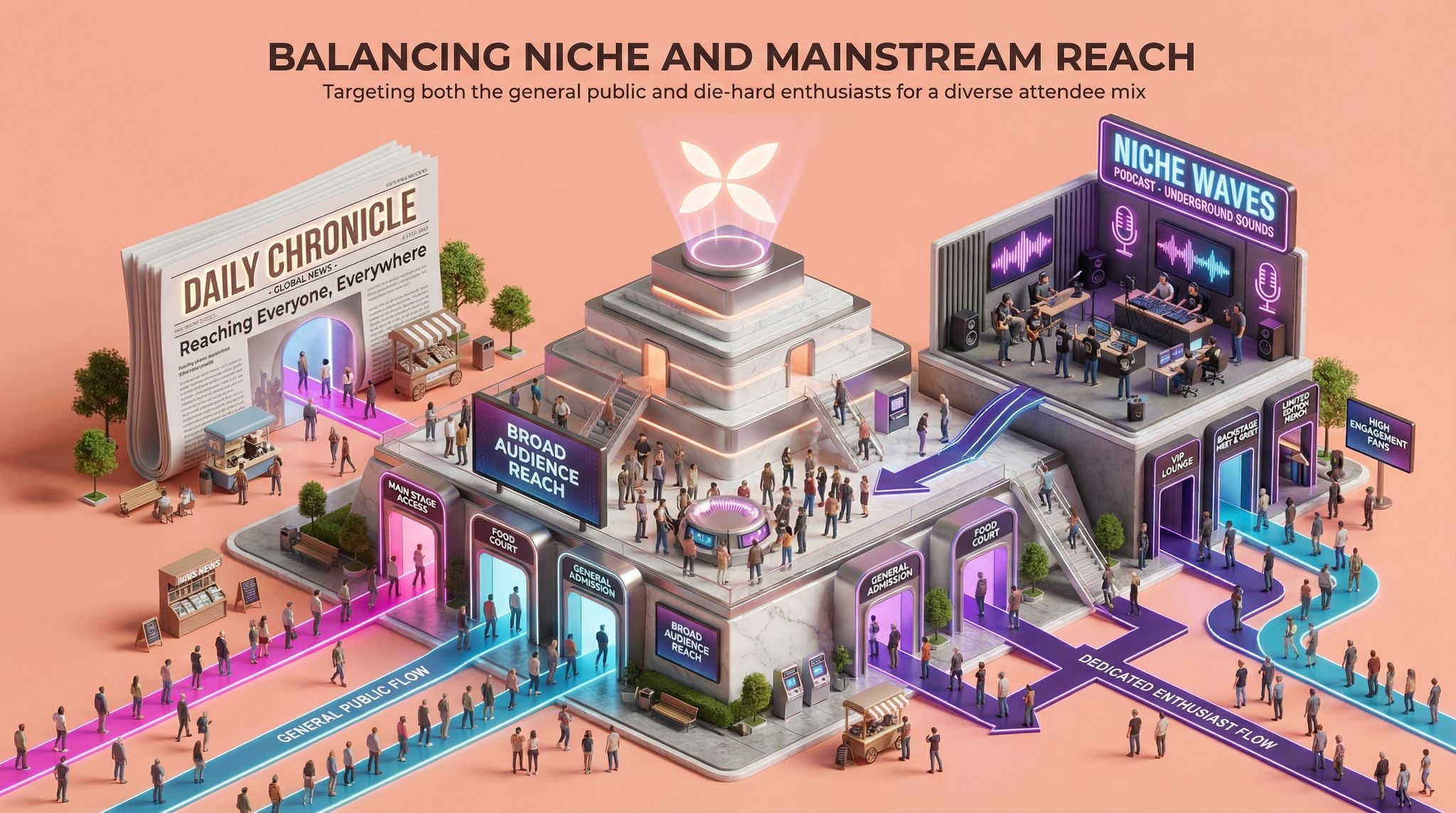 Balancing Niche and Mainstream Reach