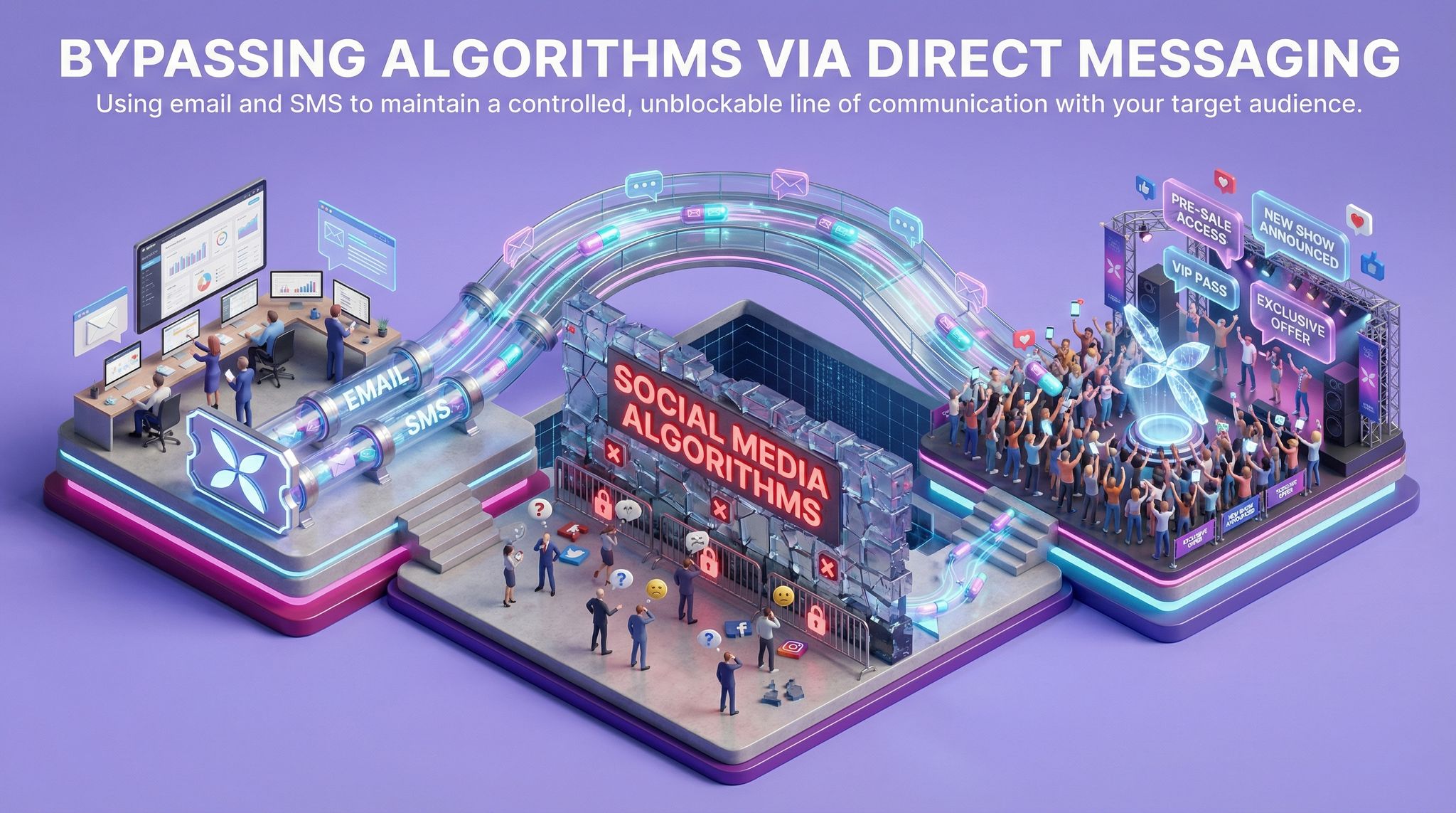 Bypassing Algorithms via Direct Messaging