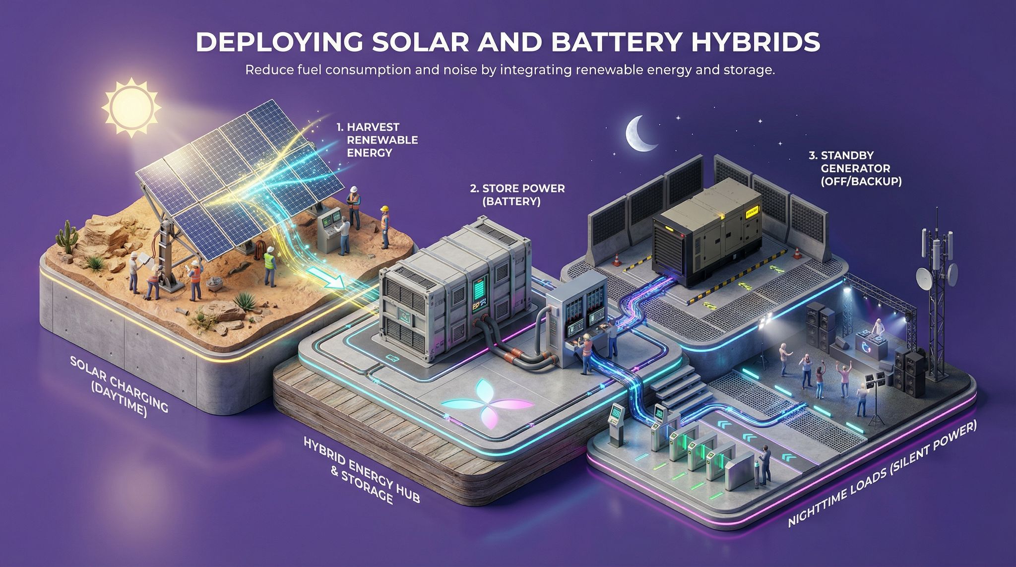 Deploying Solar and Battery Hybrids