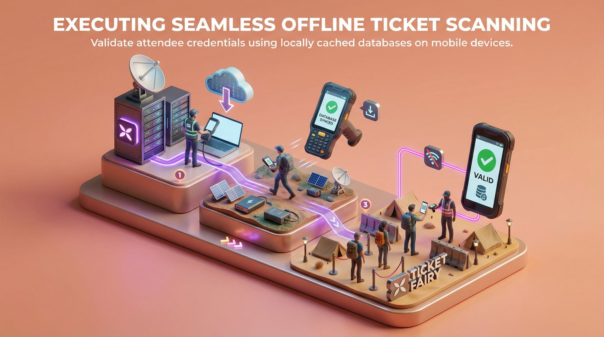 Executing Seamless Offline Ticket Scanning