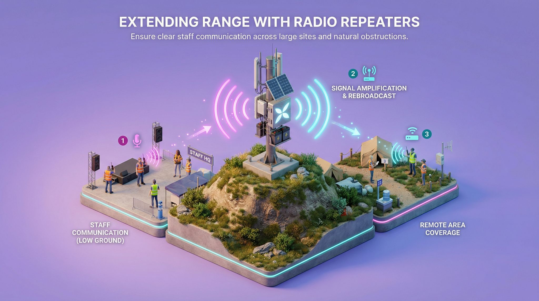 Extending Range with Radio Repeaters