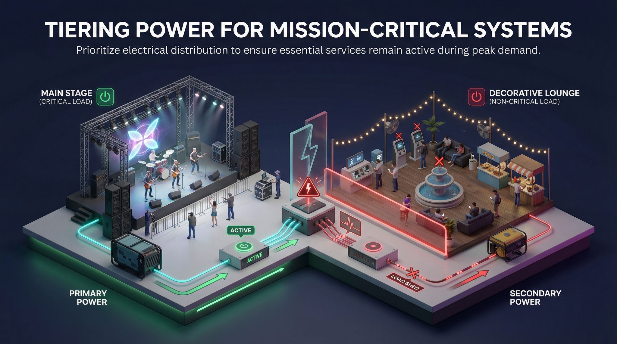 Tiering Power for Mission-Critical Systems