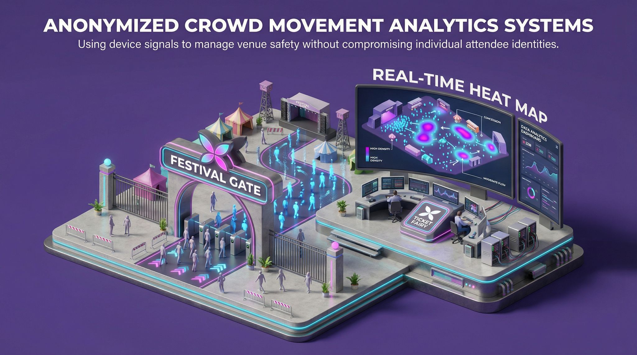 Anonymized Crowd Movement Analytics Systems