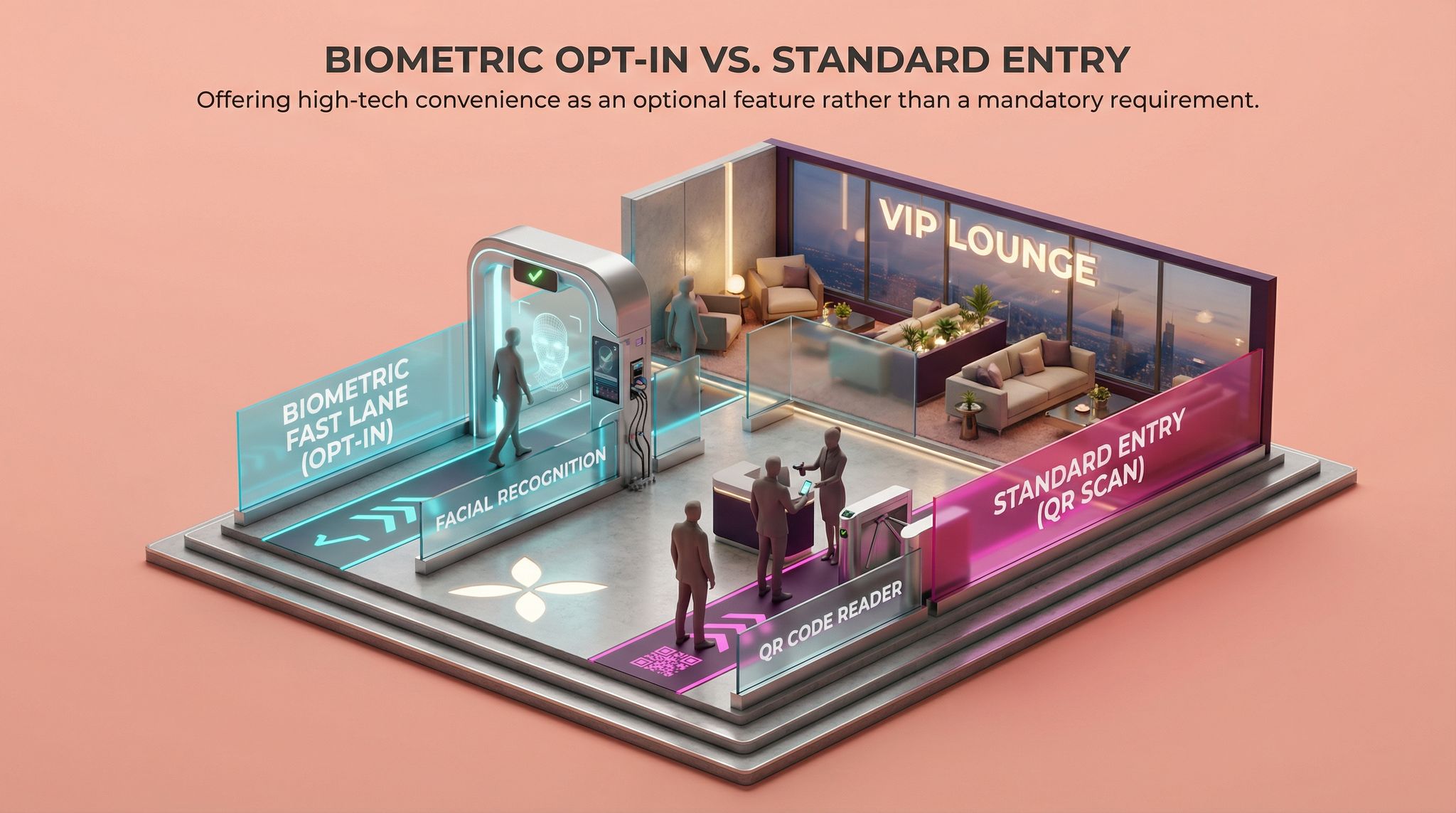 Biometric Opt-In vs. Standard Entry