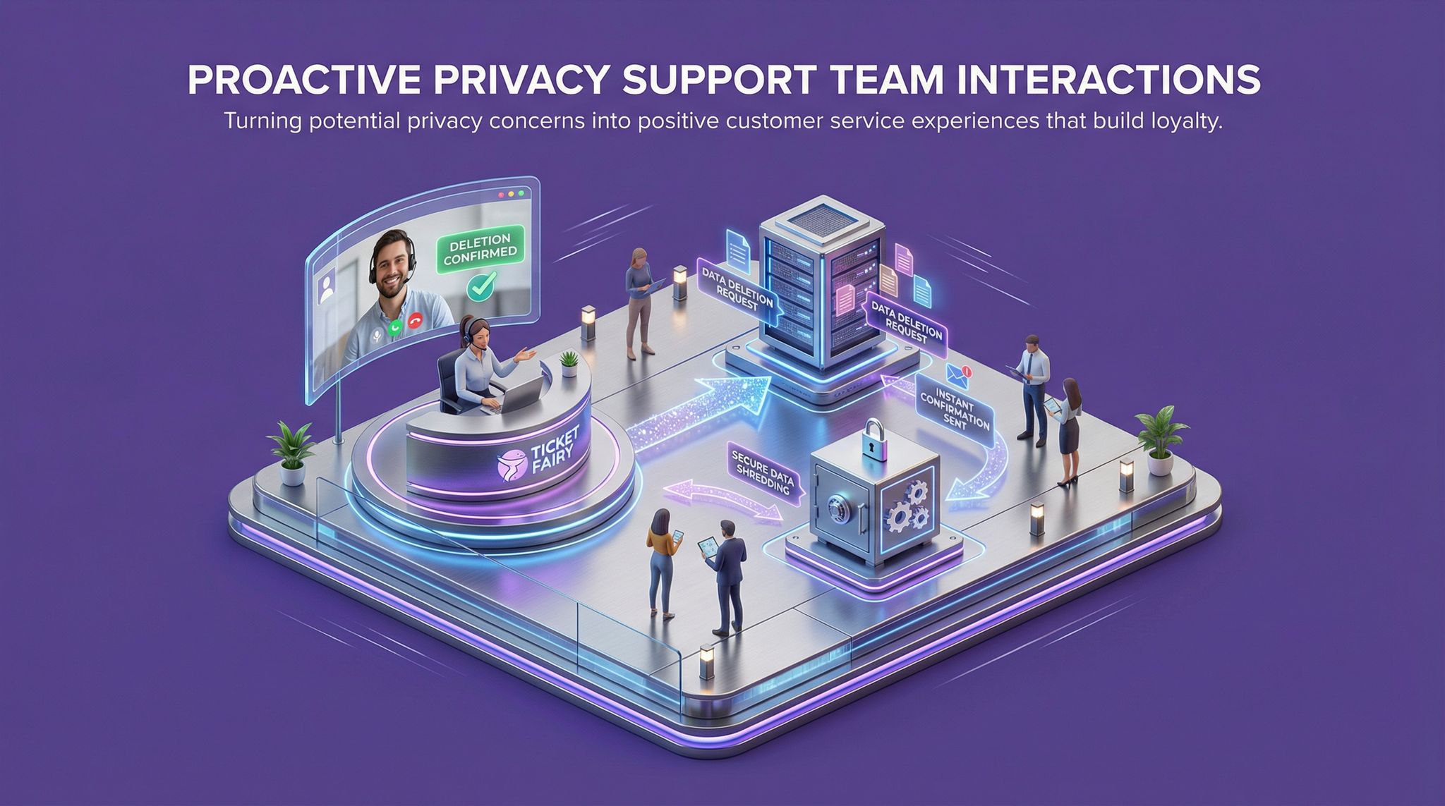 Proactive Privacy Support Team Interactions