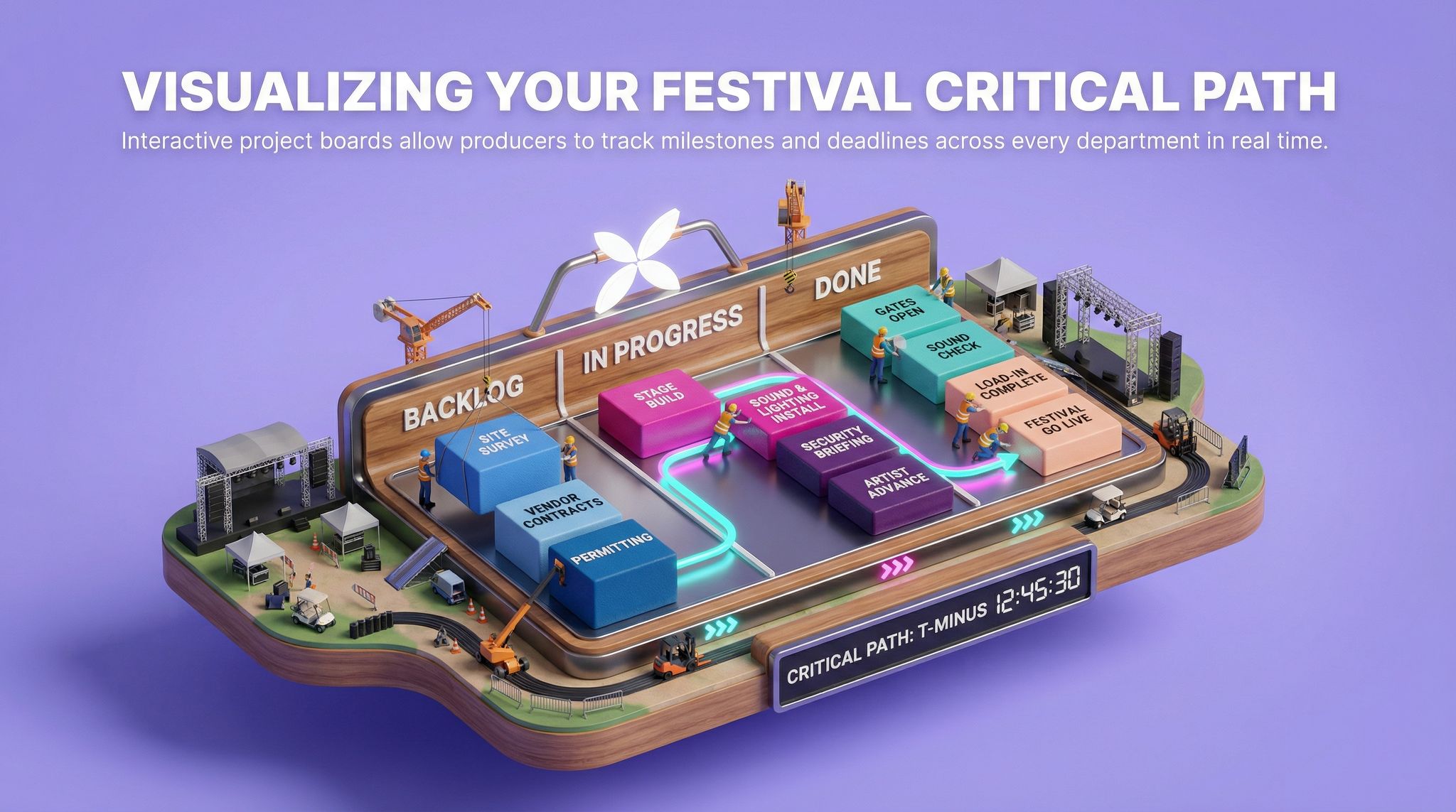 Visualizing Your Festival Critical Path