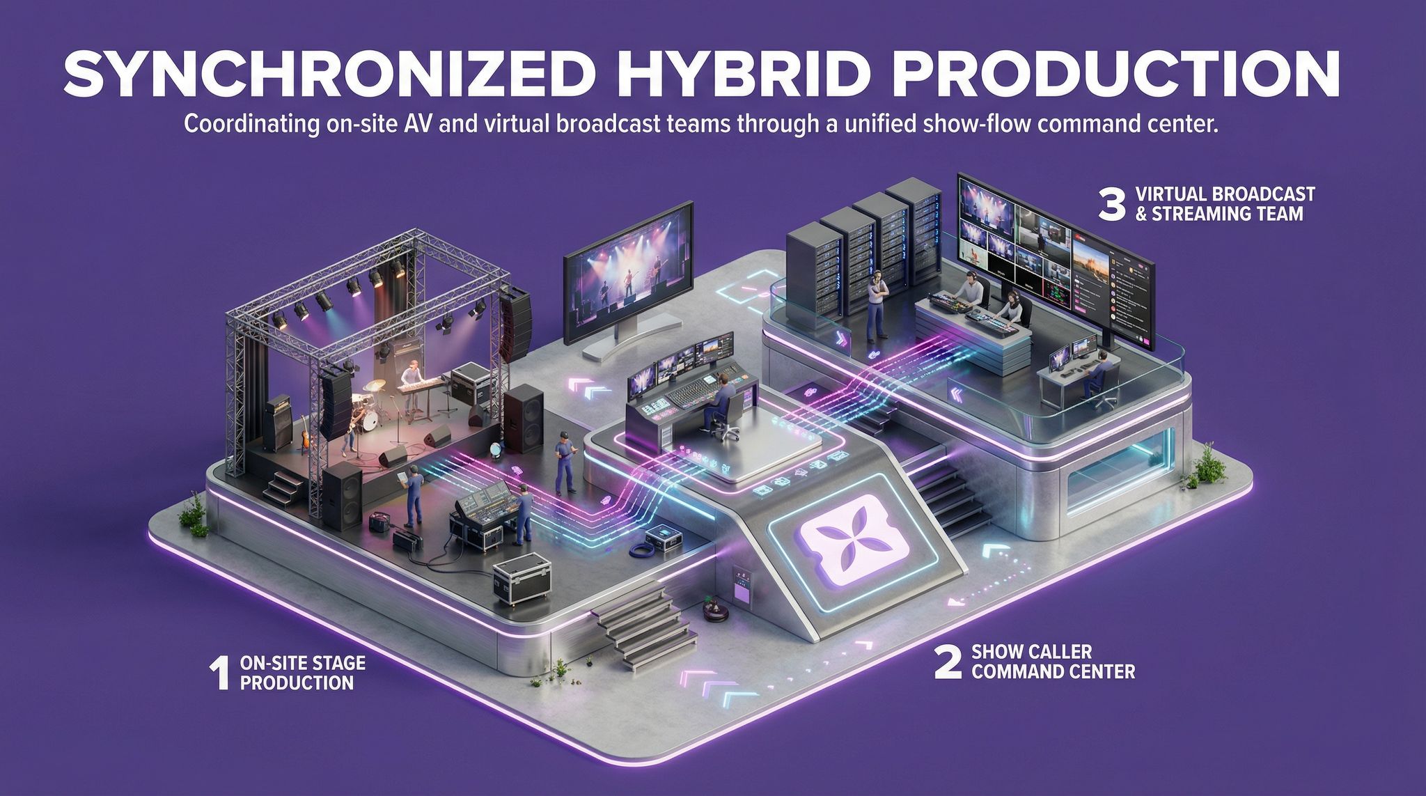 Synchronized Hybrid Production