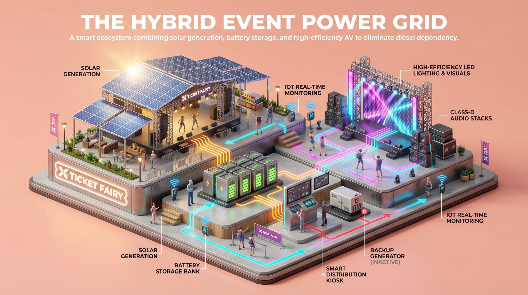 The Hybrid Event Power Grid