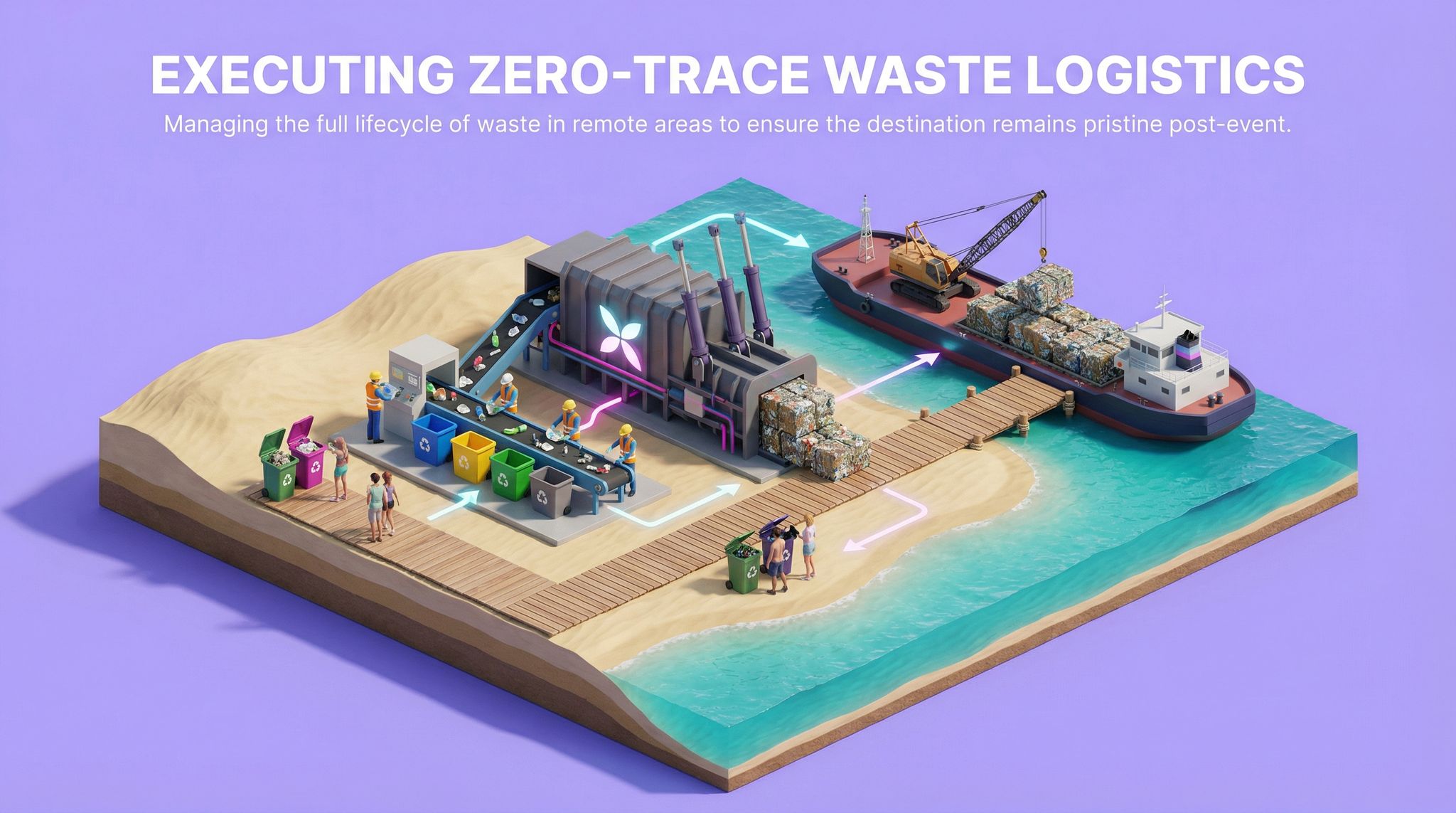 Executing Zero-Trace Waste Logistics