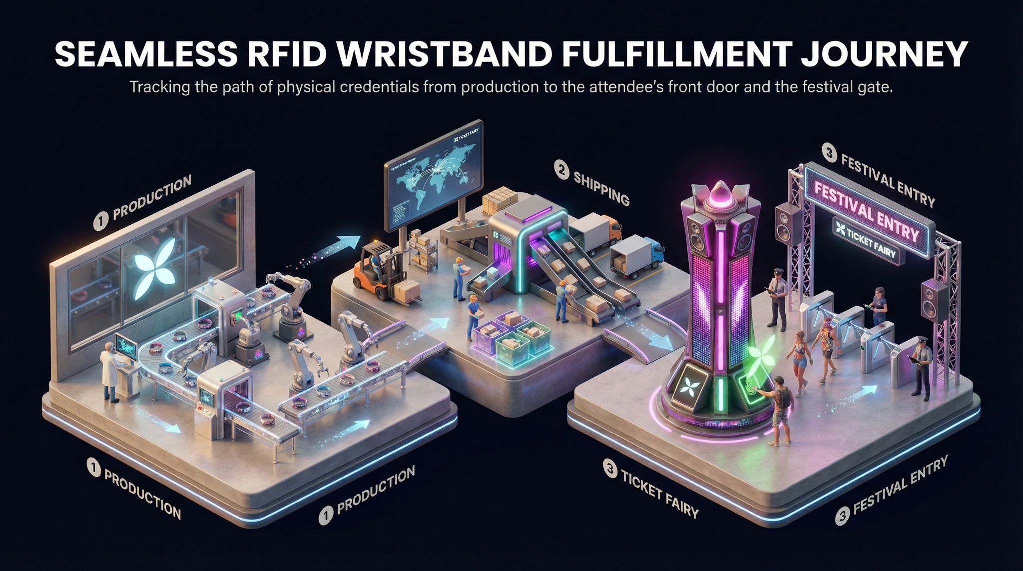 Seamless RFID Wristband Fulfillment Journey