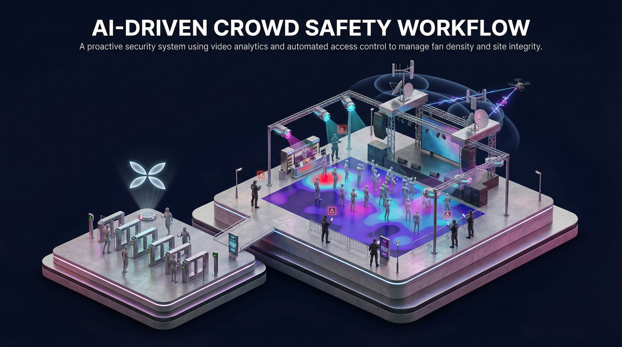 AI-Driven Crowd Safety Workflow