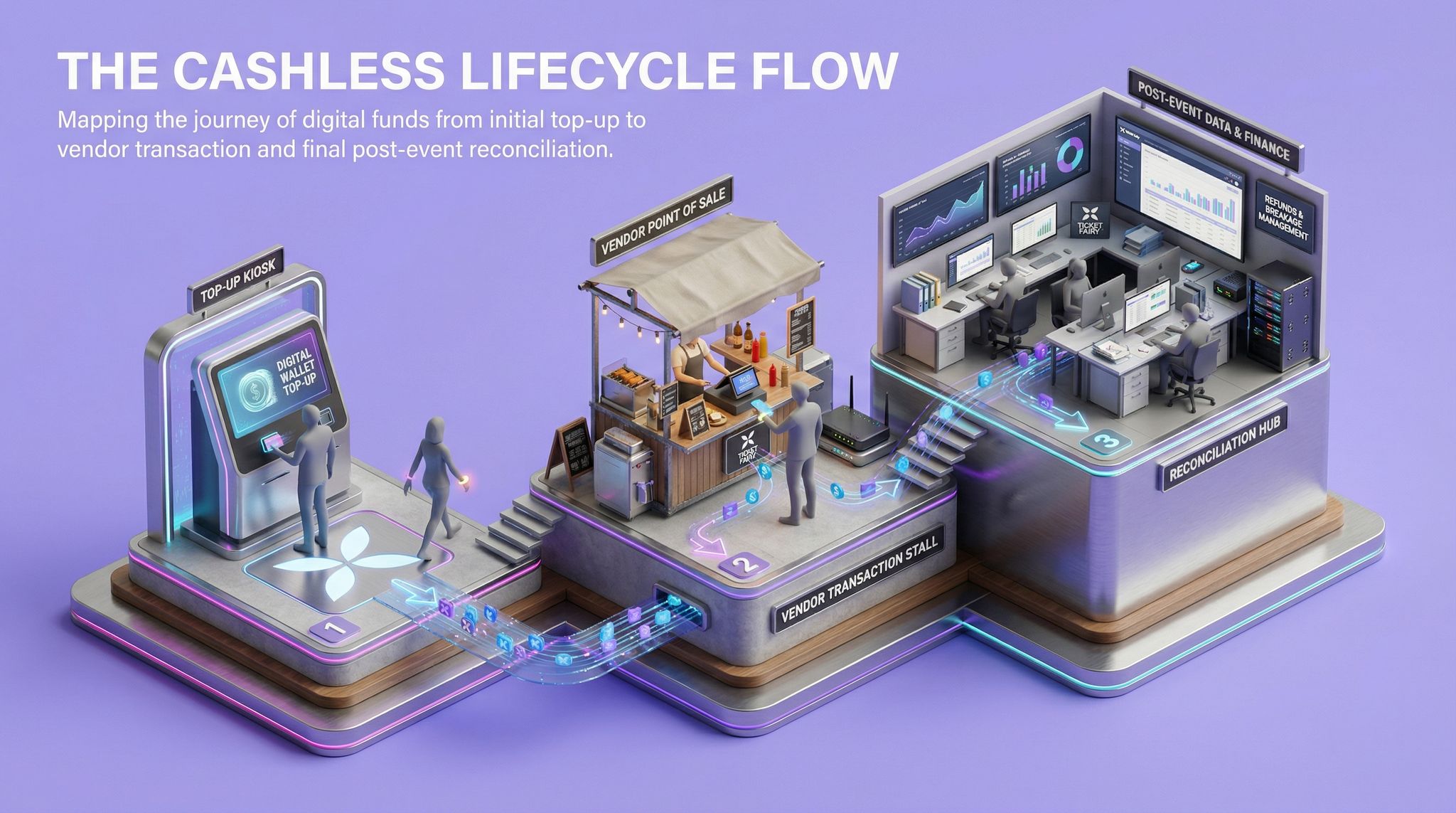 The Cashless Lifecycle Flow