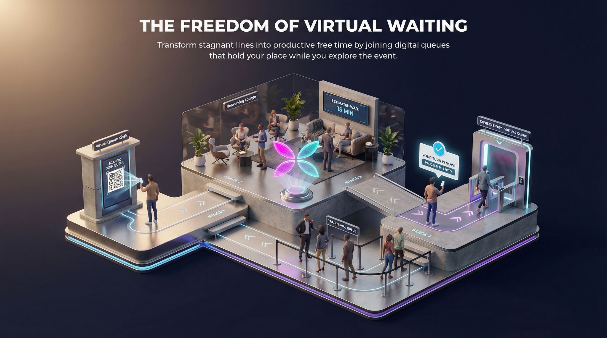 The Freedom of Virtual Waiting