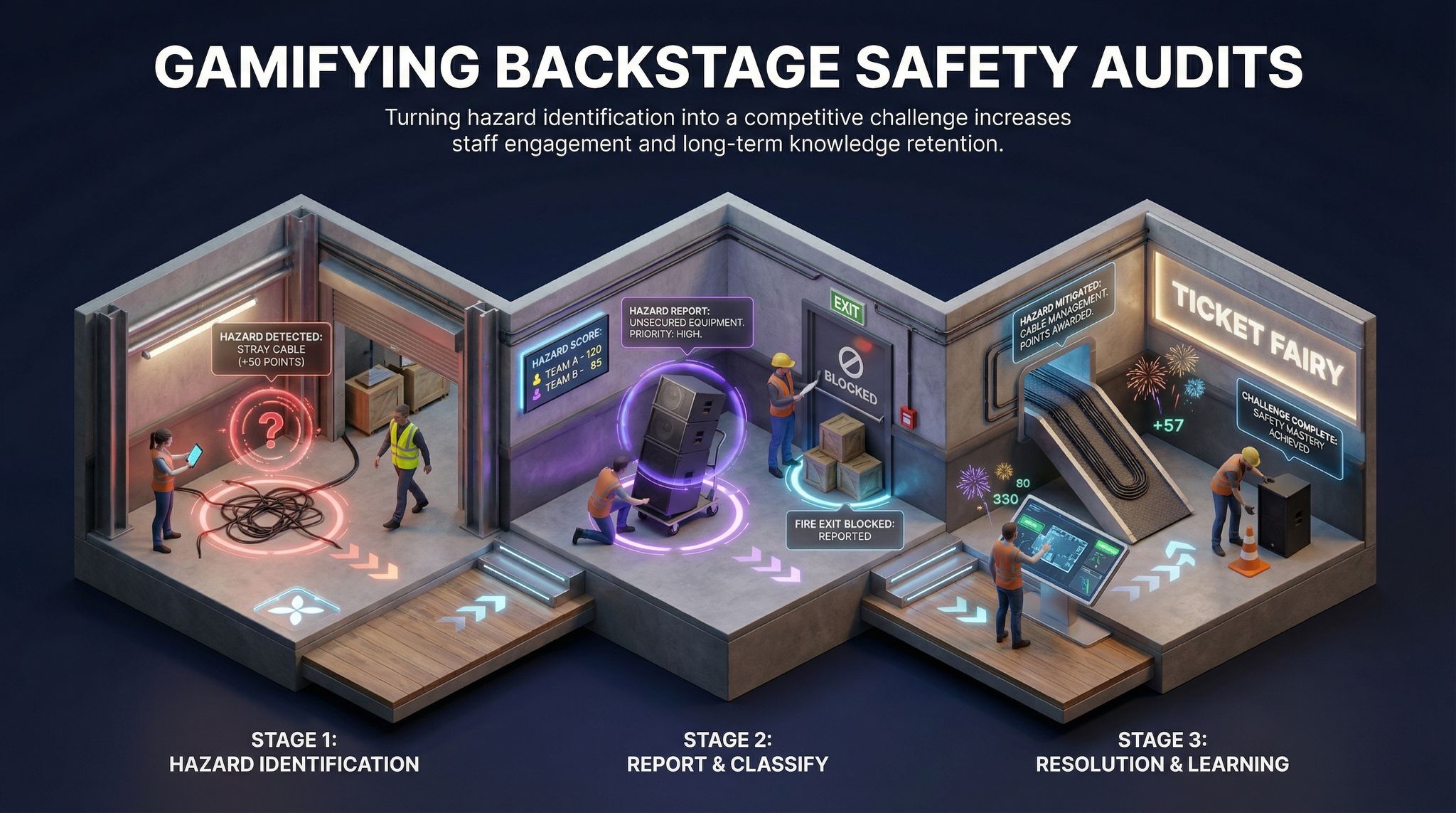 Gamifying Backstage Safety Audits