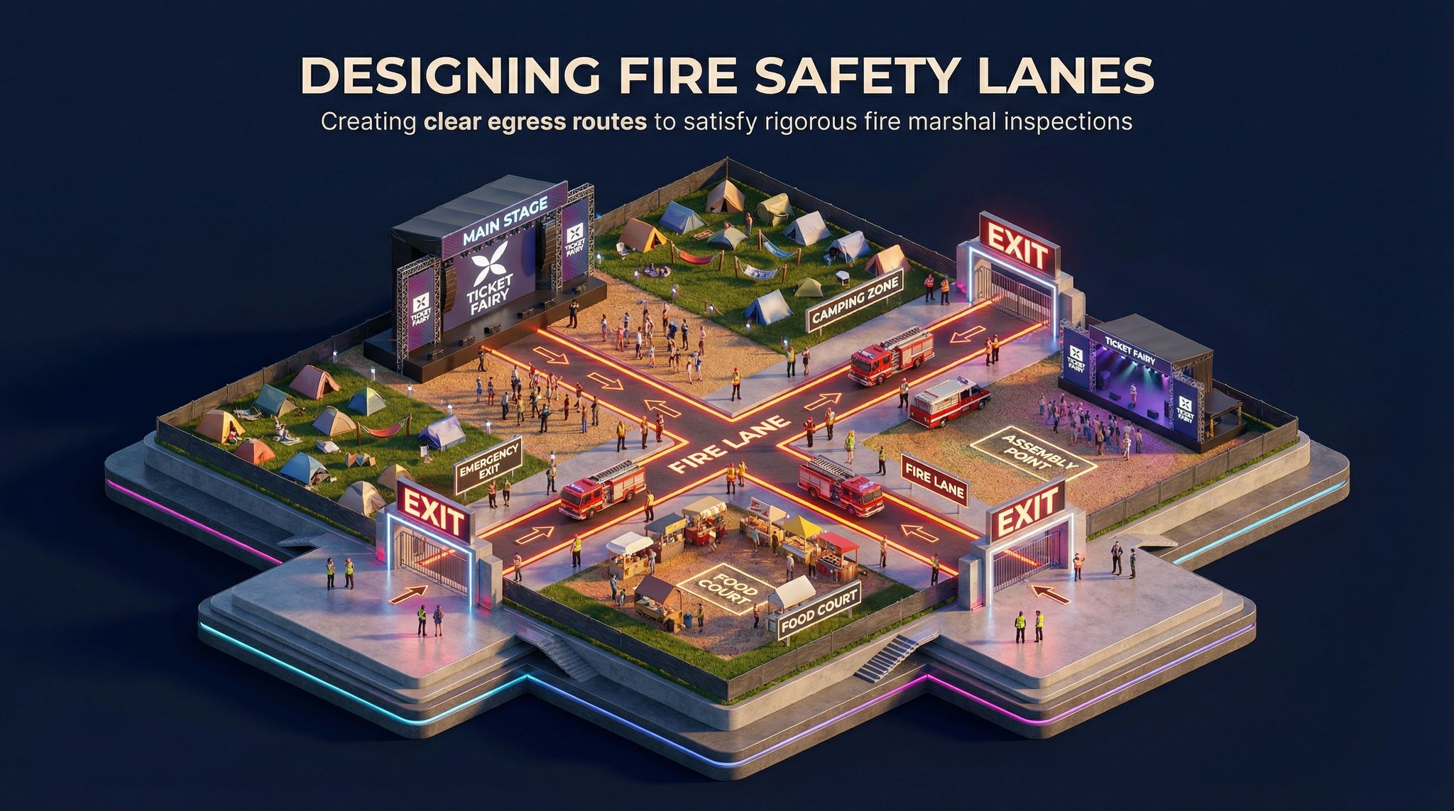 Designing Fire Safety Lanes