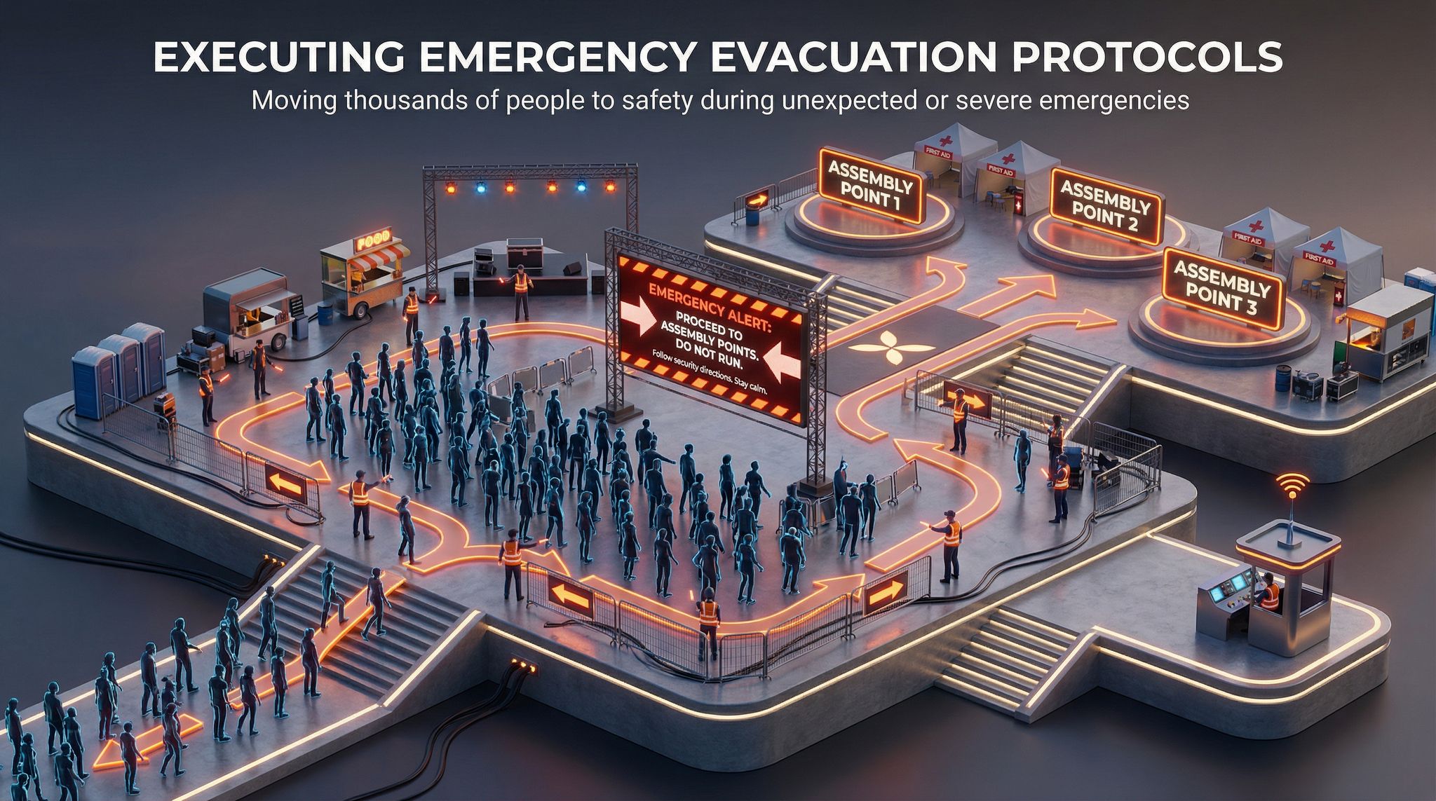 Executing Emergency Evacuation Protocols