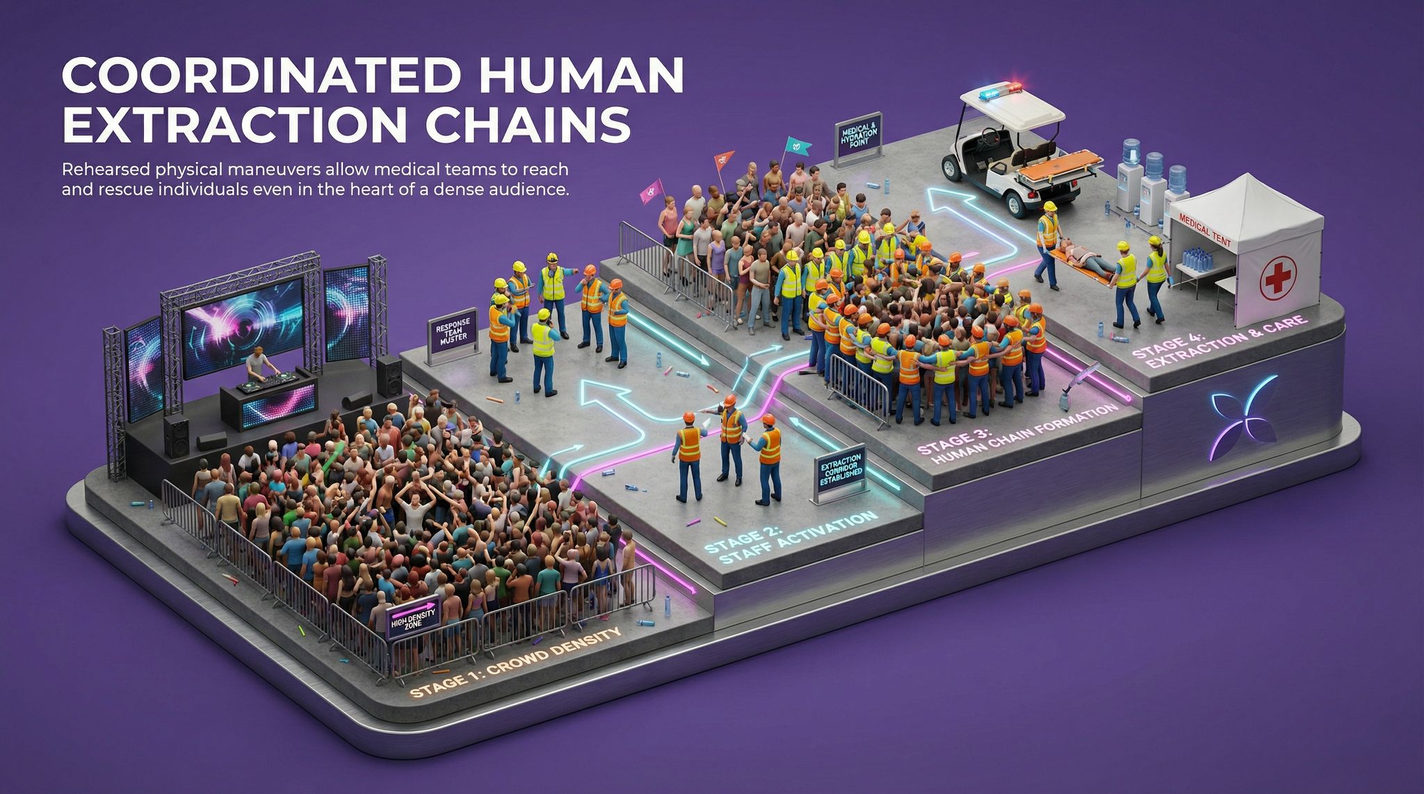Coordinated Human Extraction Chains
