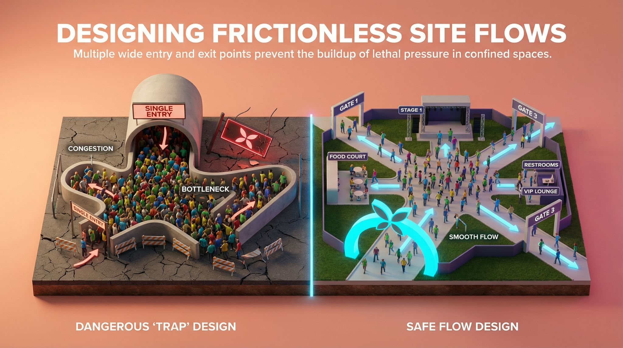 Designing Frictionless Site Flows