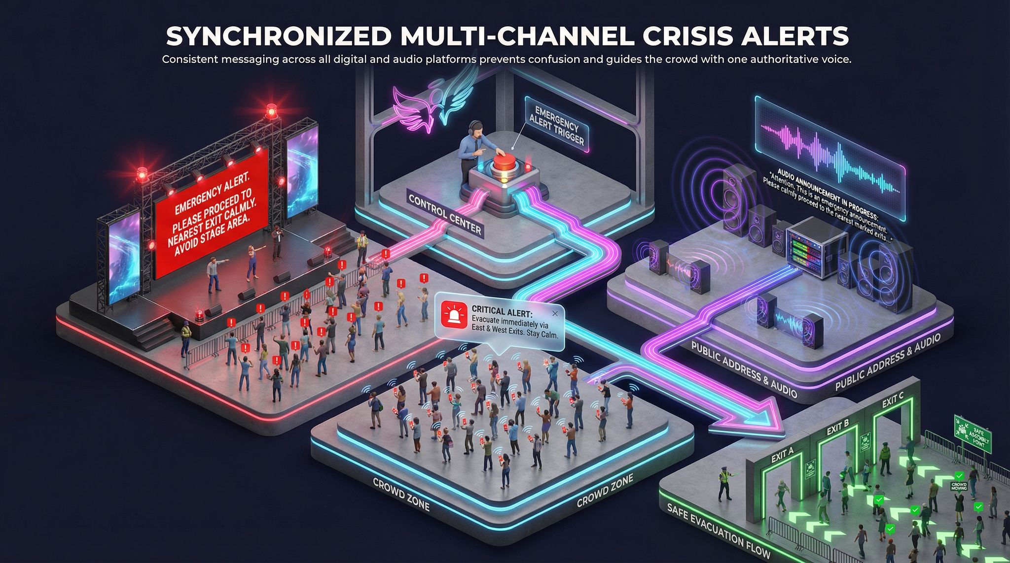 Synchronized Multi-Channel Crisis Alerts