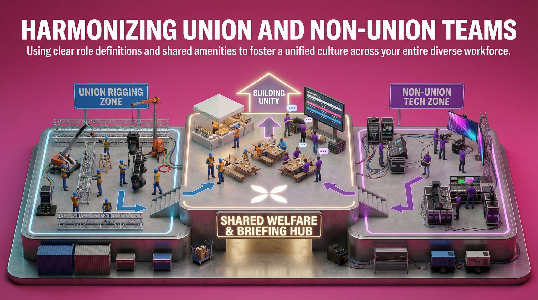 Harmonizing Union and Non-Union Teams