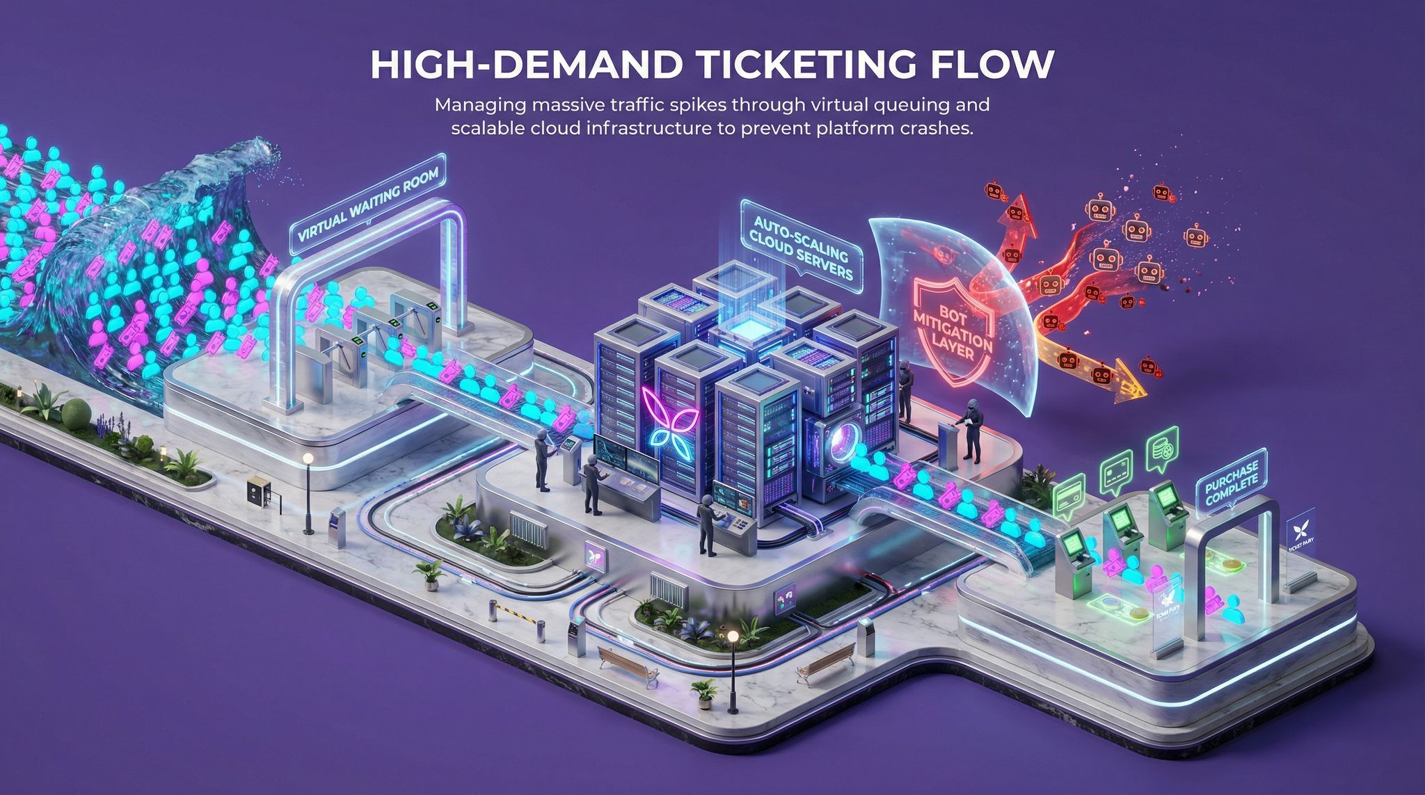 High-Demand Ticketing Flow