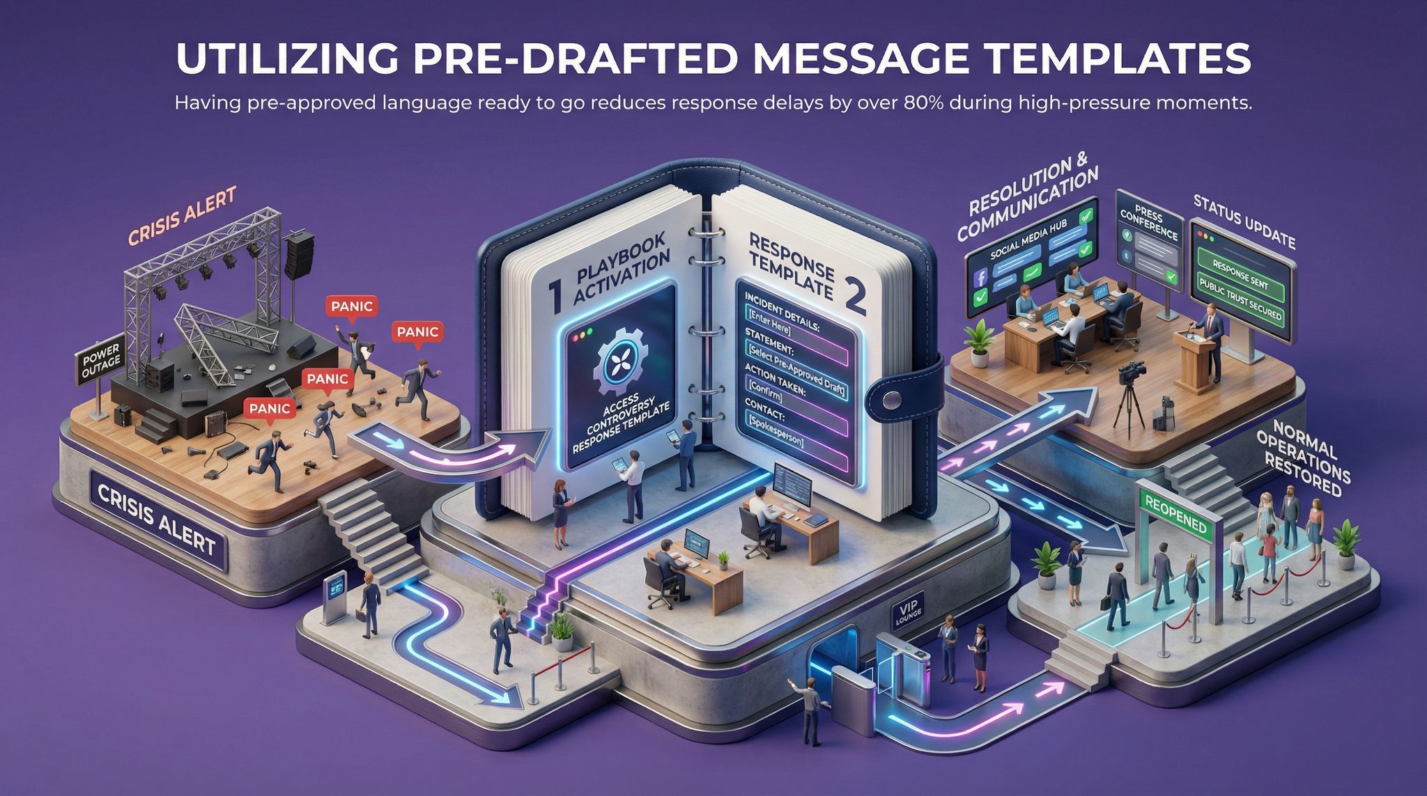 Utilizing Pre-Drafted Message Templates