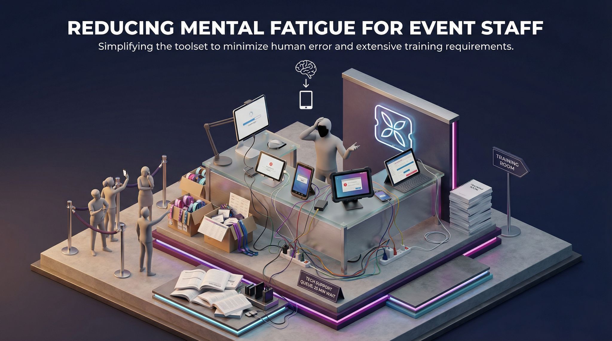 Reducing Mental Fatigue for Event Staff