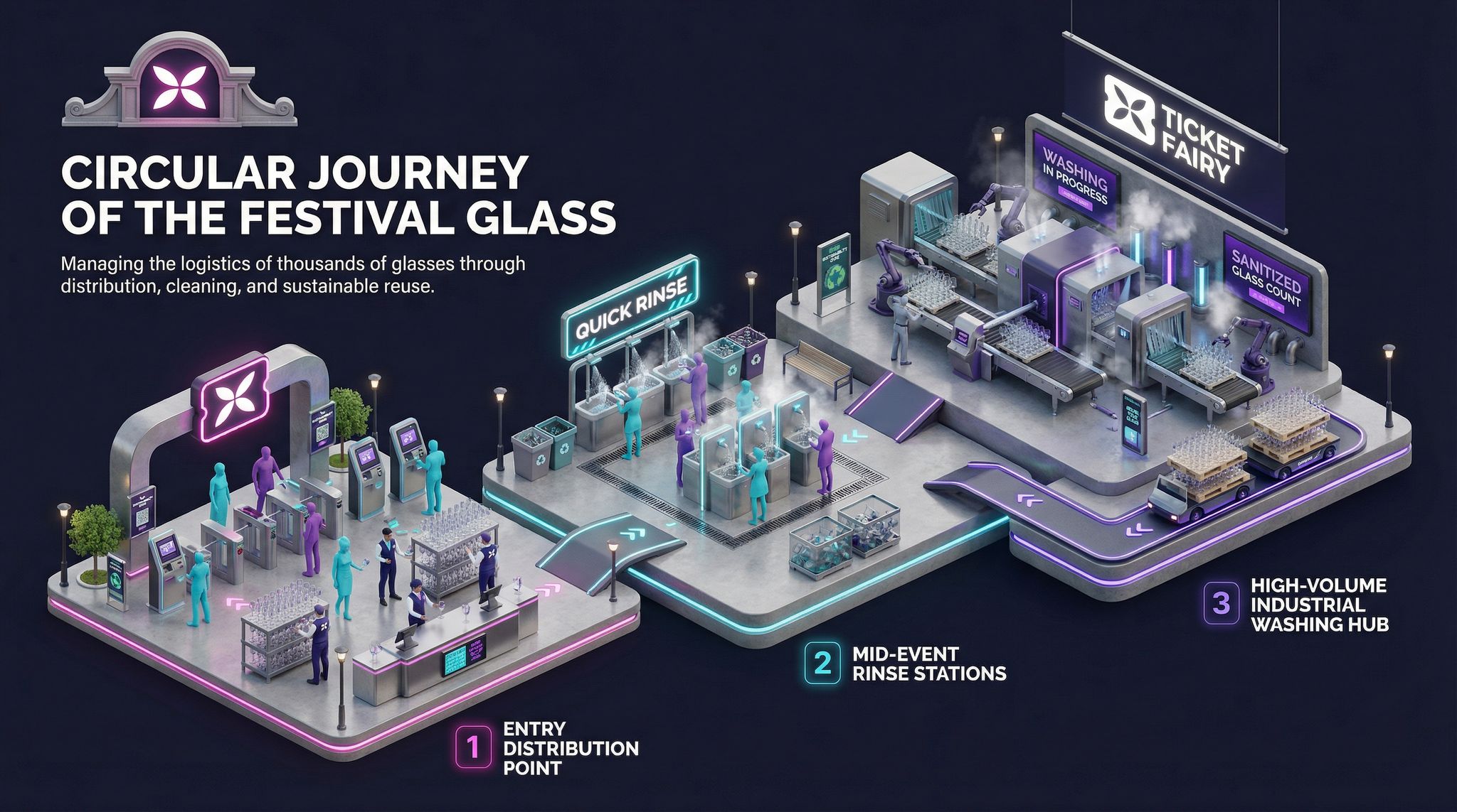 Circular Journey of the Festival Glass