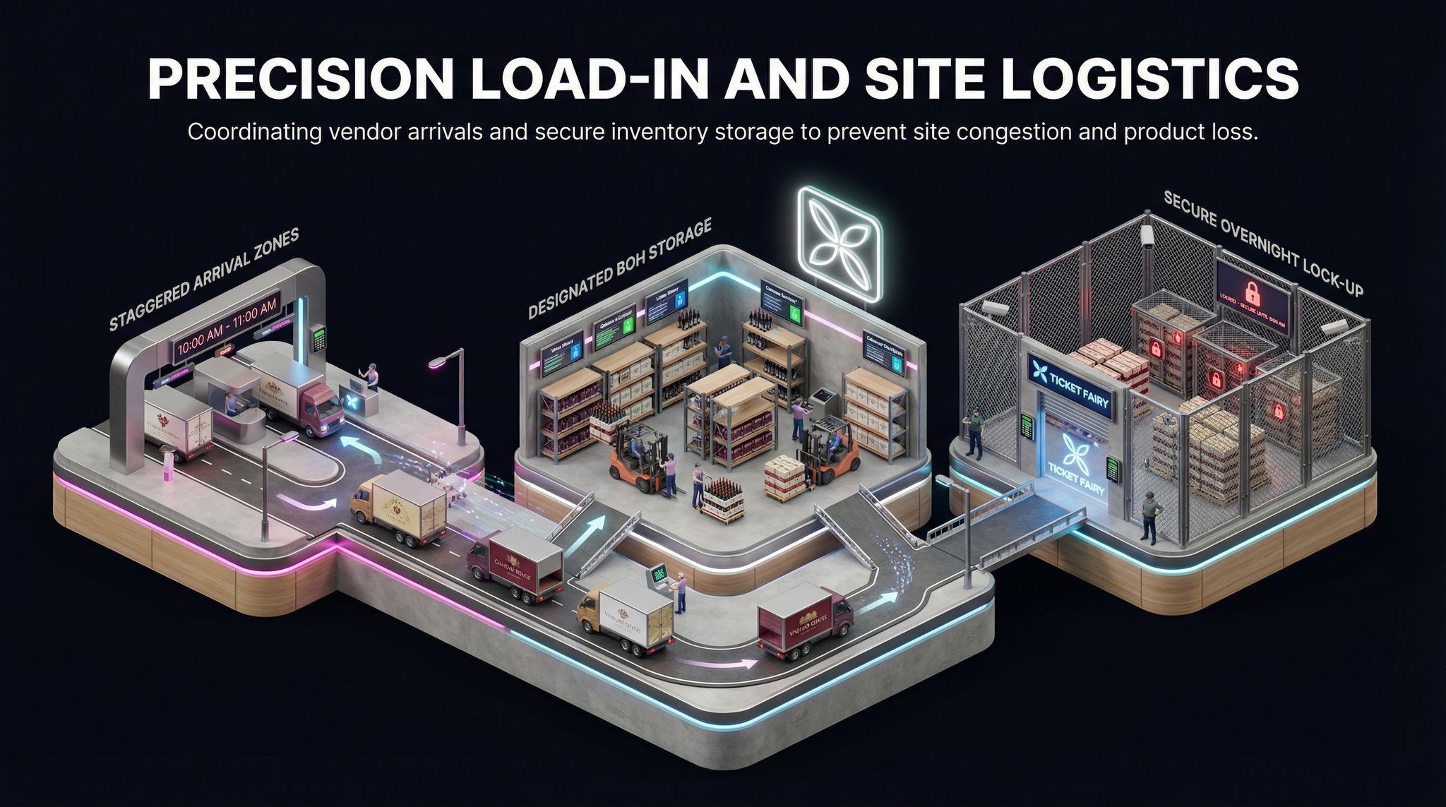 Precision Load-In and Site Logistics