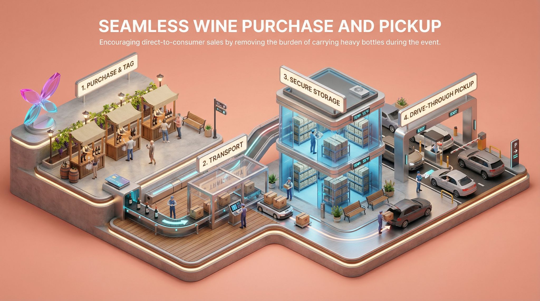 Seamless Wine Purchase and Pickup