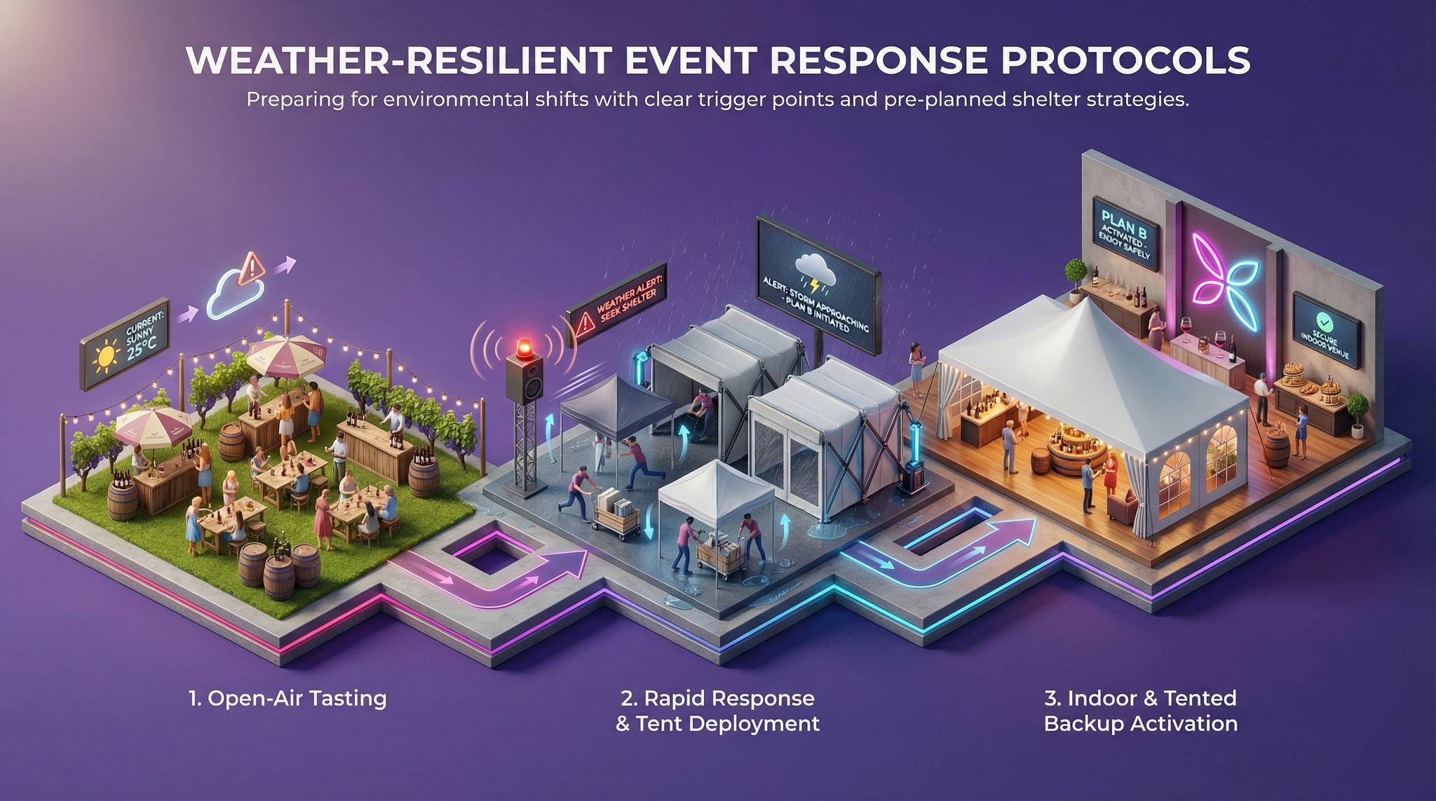 Weather-Resilient Event Response Protocols