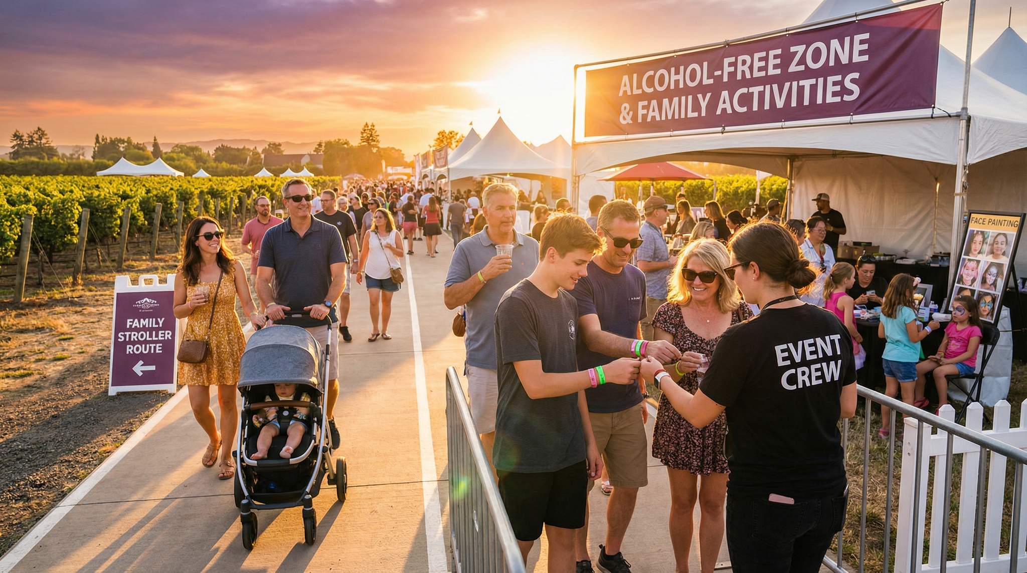 Family & Minor Policies: Balancing Inclusivity with Liquor Rules at Wine Festivals